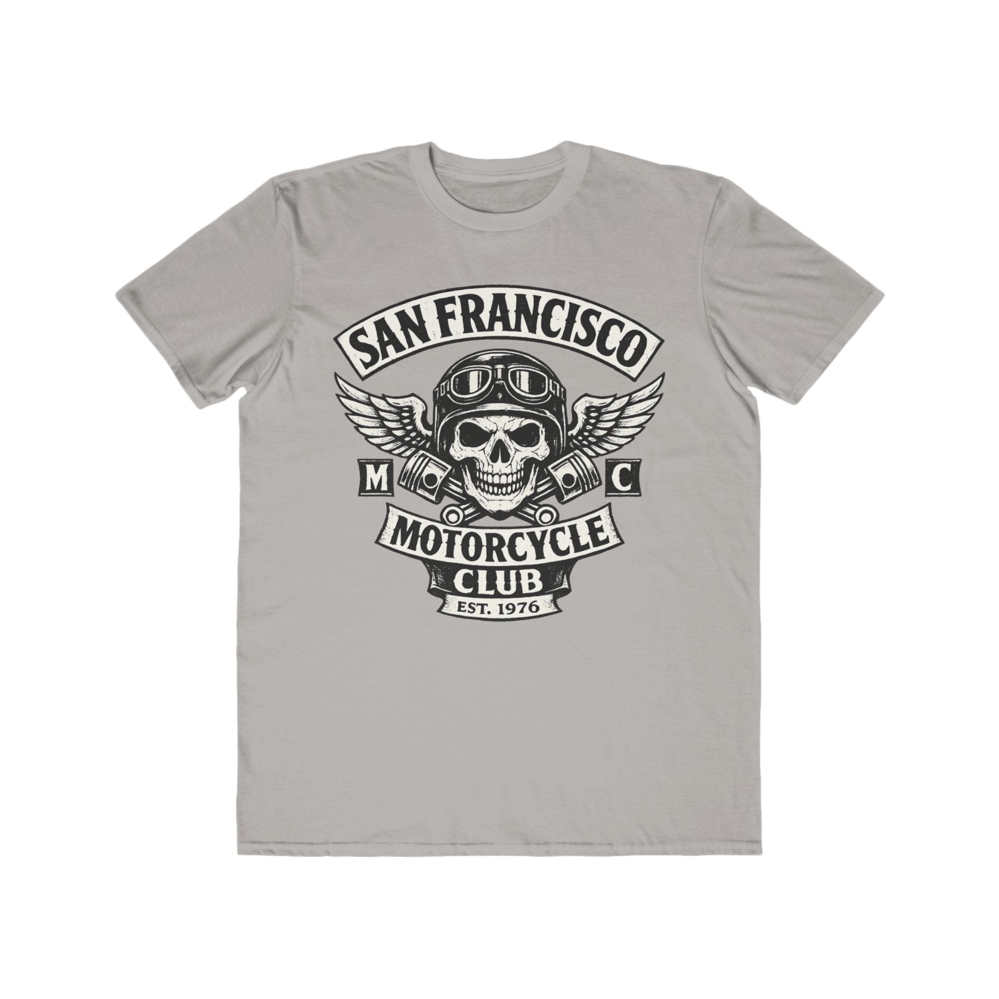 San Francisco Motorcycle Club Skull Tee — Vintage Biker Graphic T-Shirt