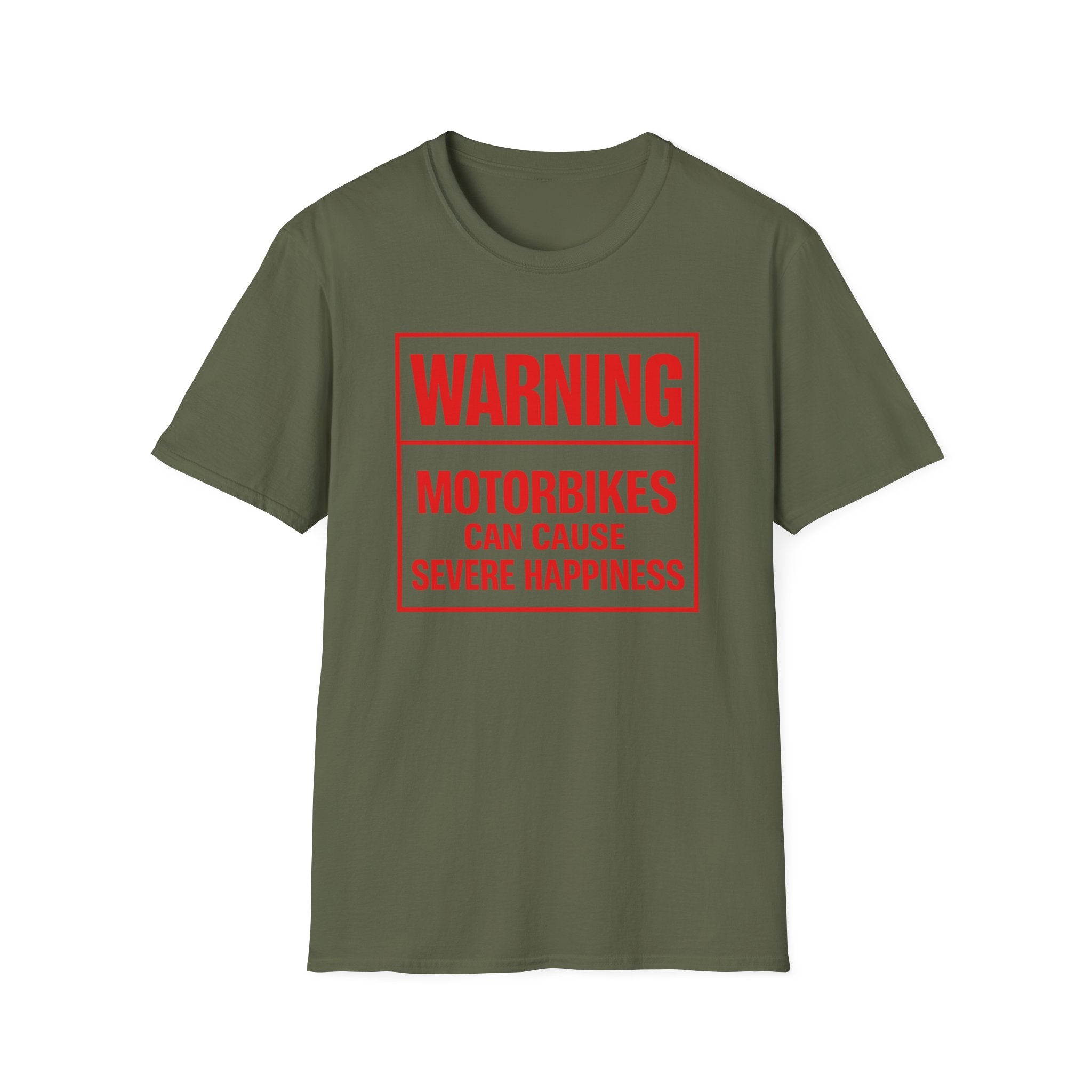 Warning: Motorbikes Can Cause Severe Happiness T-Shirt
