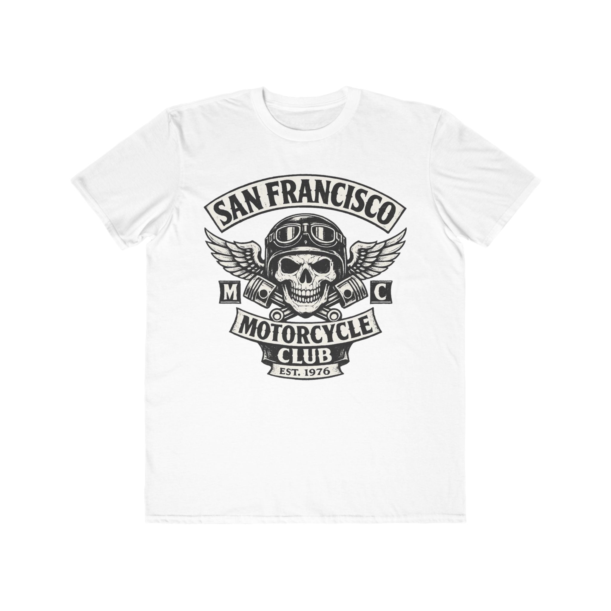 San Francisco Motorcycle Club Skull Tee — Vintage Biker Graphic T-Shirt