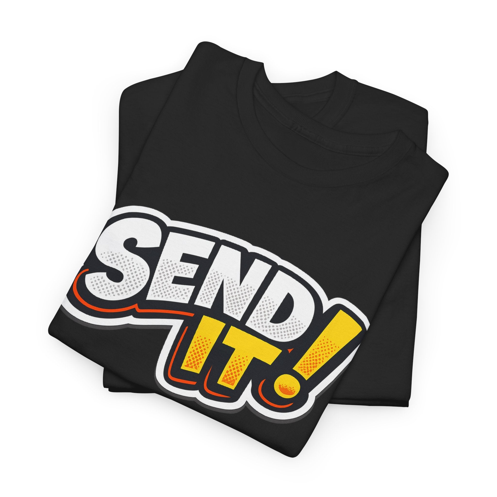 Send It! Graphic Tee — Bold Retro Motocross / Action Sports Shirt
