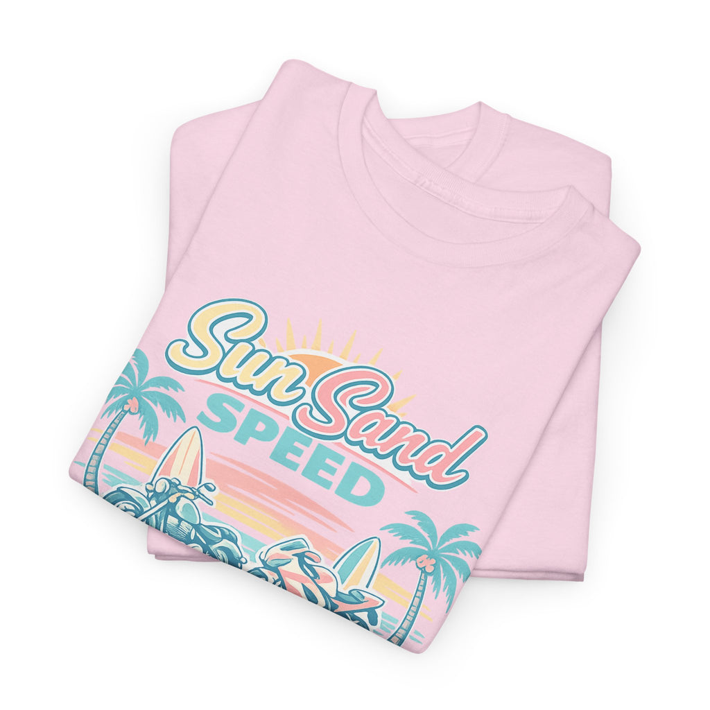 Sun, Sand & Speed Myrtle Beach T-Shirt — Vintage Beach Racer Tee