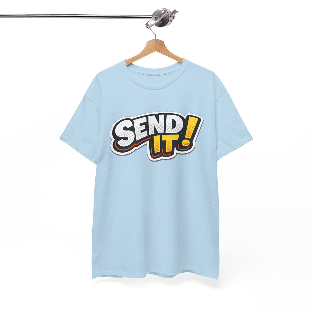 Send It! Graphic Tee — Bold Retro Motocross / Action Sports Shirt