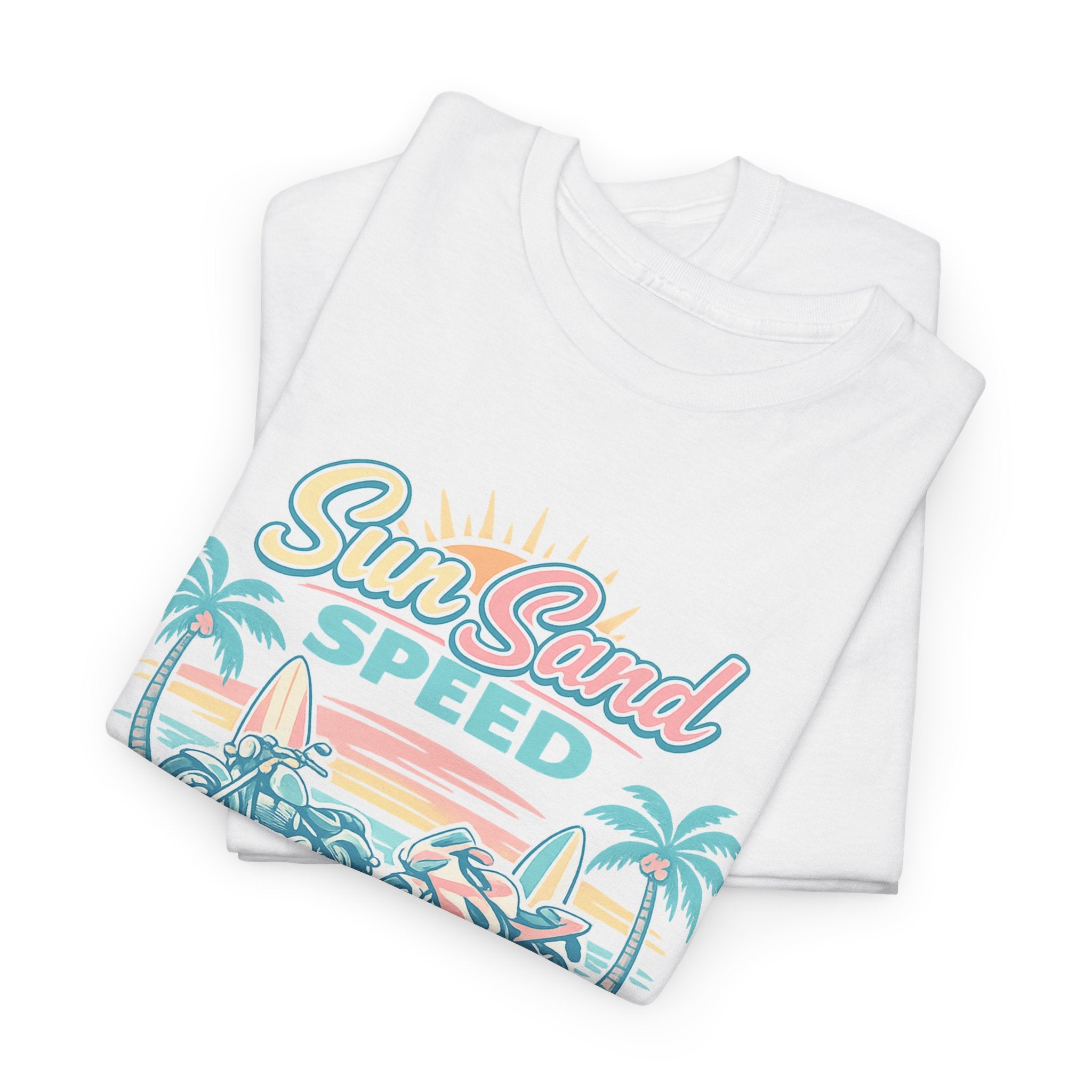 Sun, Sand & Speed Myrtle Beach T-Shirt — Vintage Beach Racer Tee