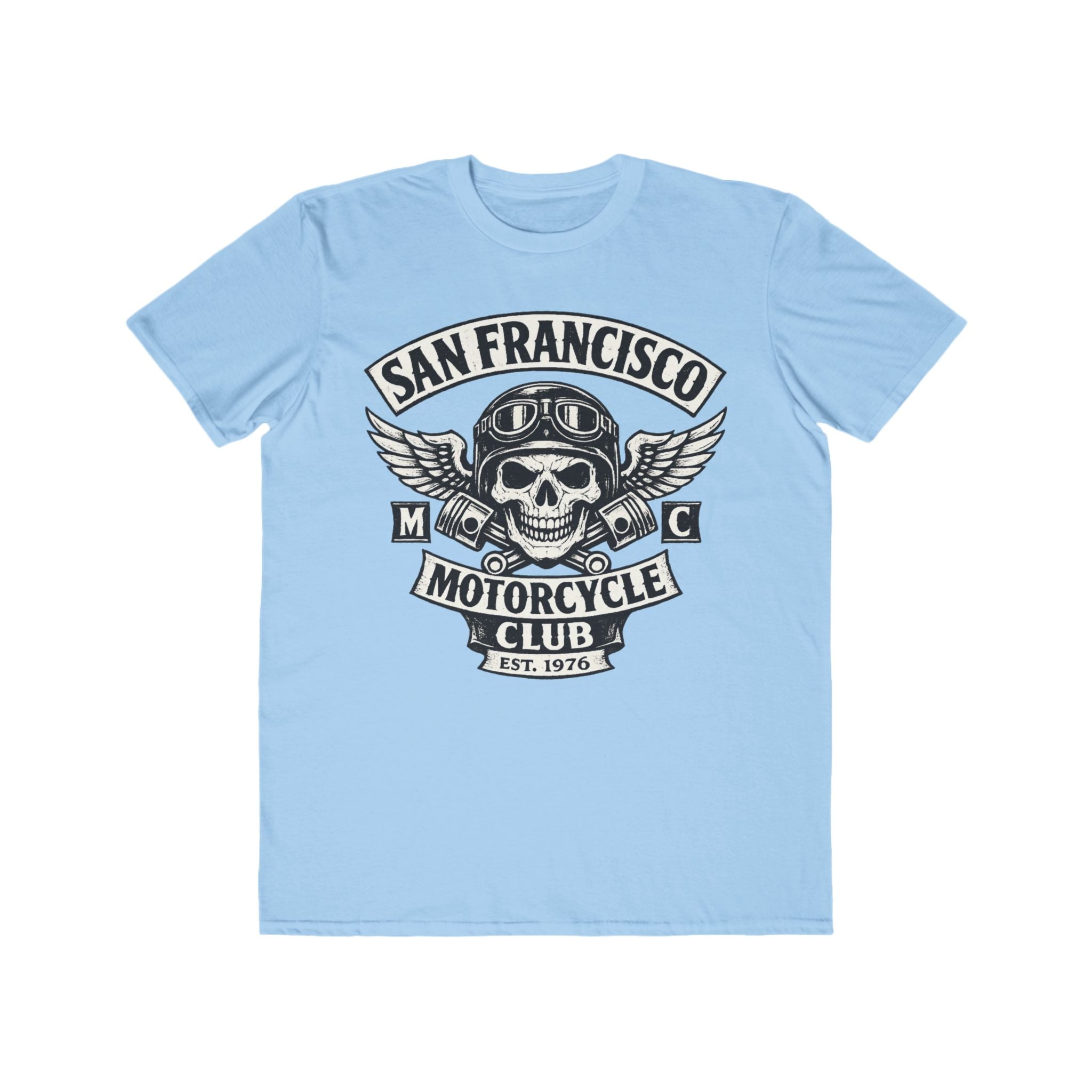 San Francisco Motorcycle Club Skull Tee — Vintage Biker Graphic T-Shirt