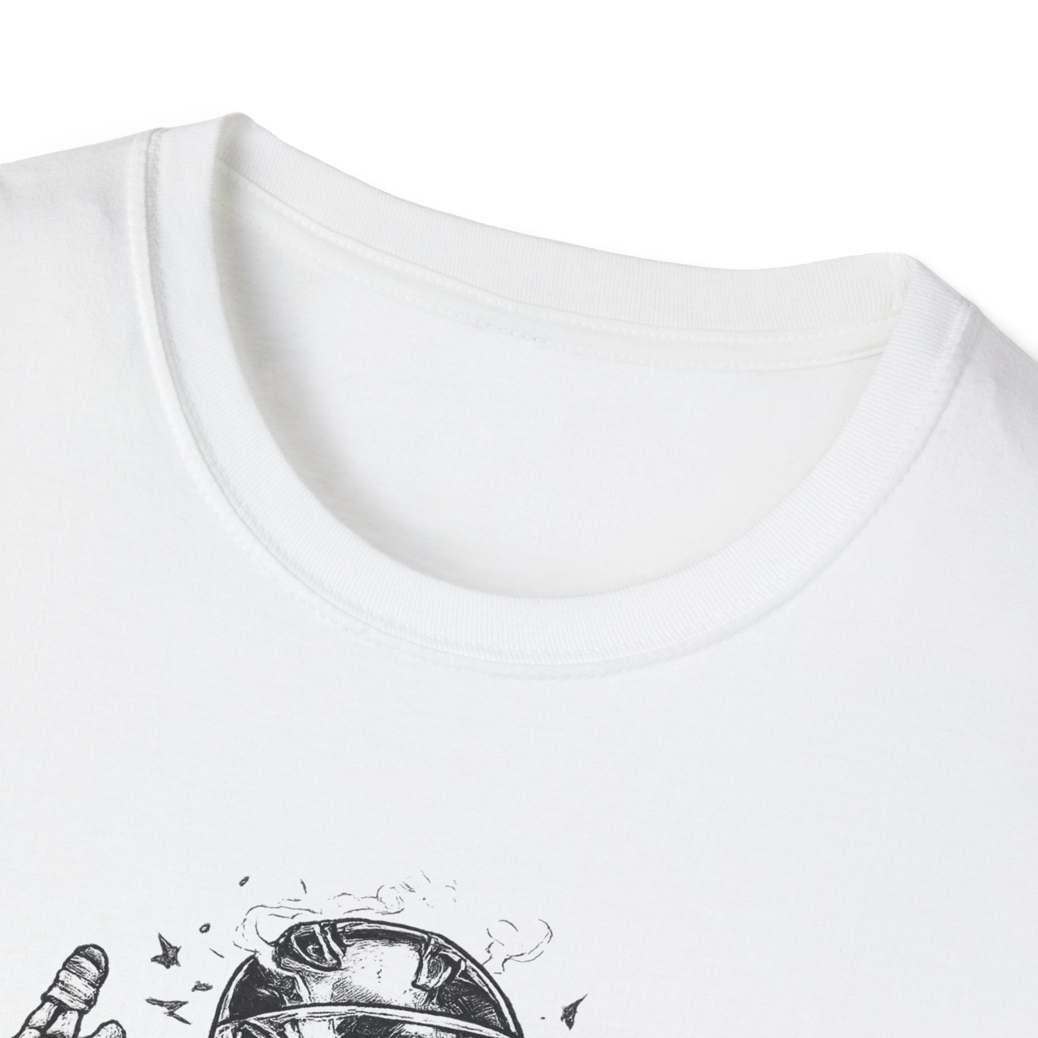 Skeleton Biker T-Shirt — "5% Truck Day 95% Day Off" Vintage Moto Tee