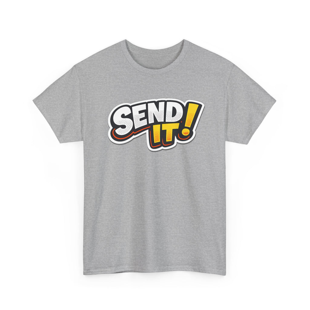 Send It! Graphic Tee — Bold Retro Motocross / Action Sports Shirt