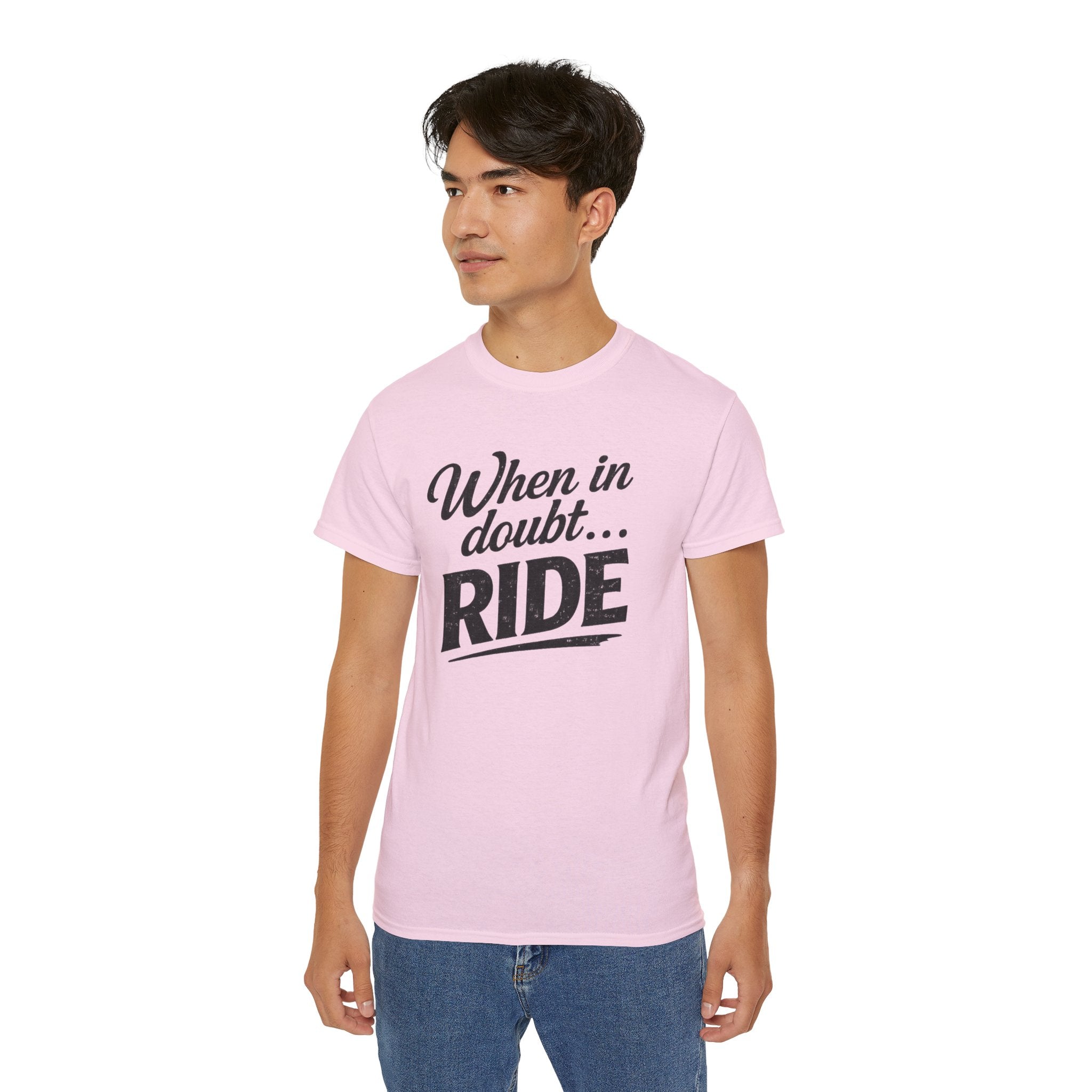 When in Doubt Ride T-Shirt — Cycling & Motorcycle Vintage Graphic Tee