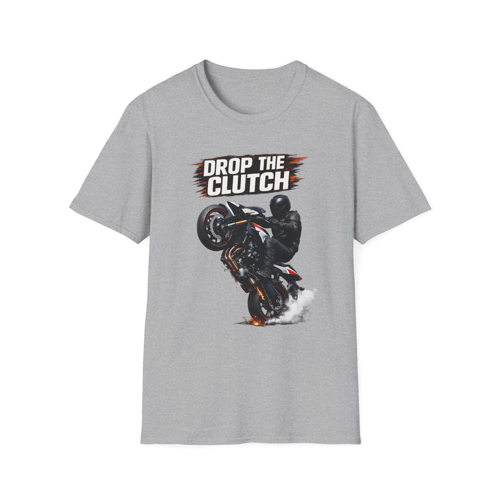 Drop the Clutch Motorcycle T-Shirt – Wheelie Rider Graphic Tee