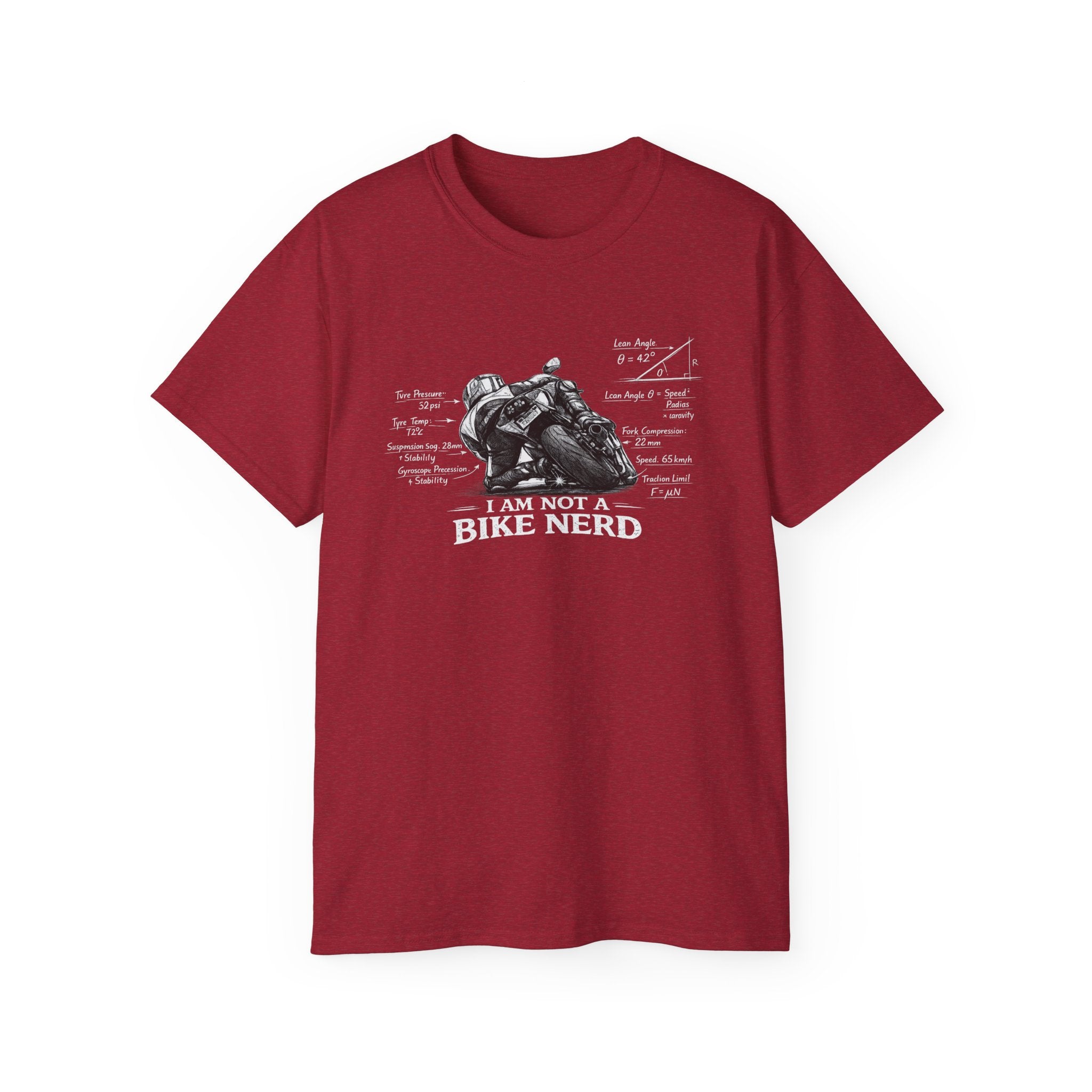 Motorcycle T-Shirt — "I Am Not A Bike Nerd" Graphic Tee for Riders