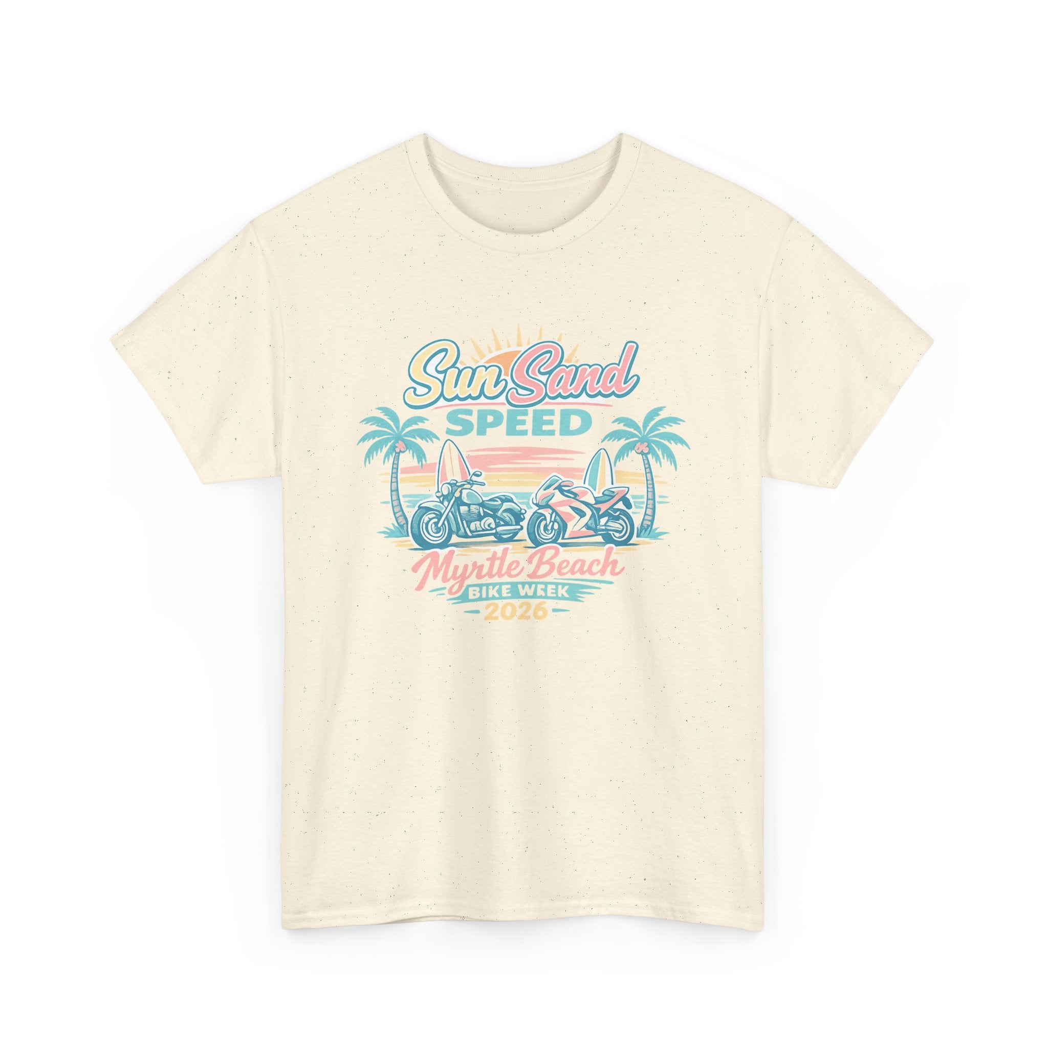 Sun, Sand & Speed Myrtle Beach T-Shirt — Vintage Beach Racer Tee