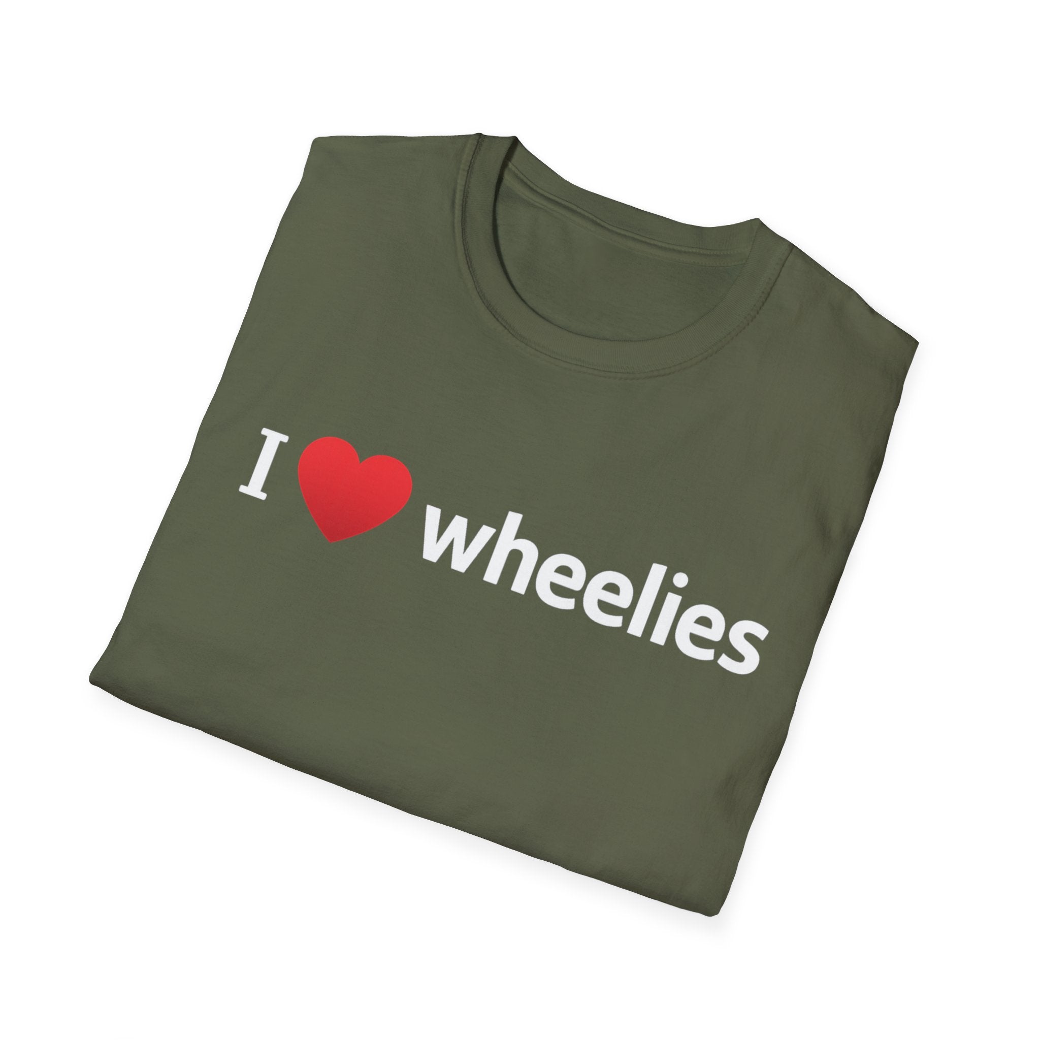 I  Wheelies T-Shirt — Funny Motorcycle & BMX Wheelie Tee