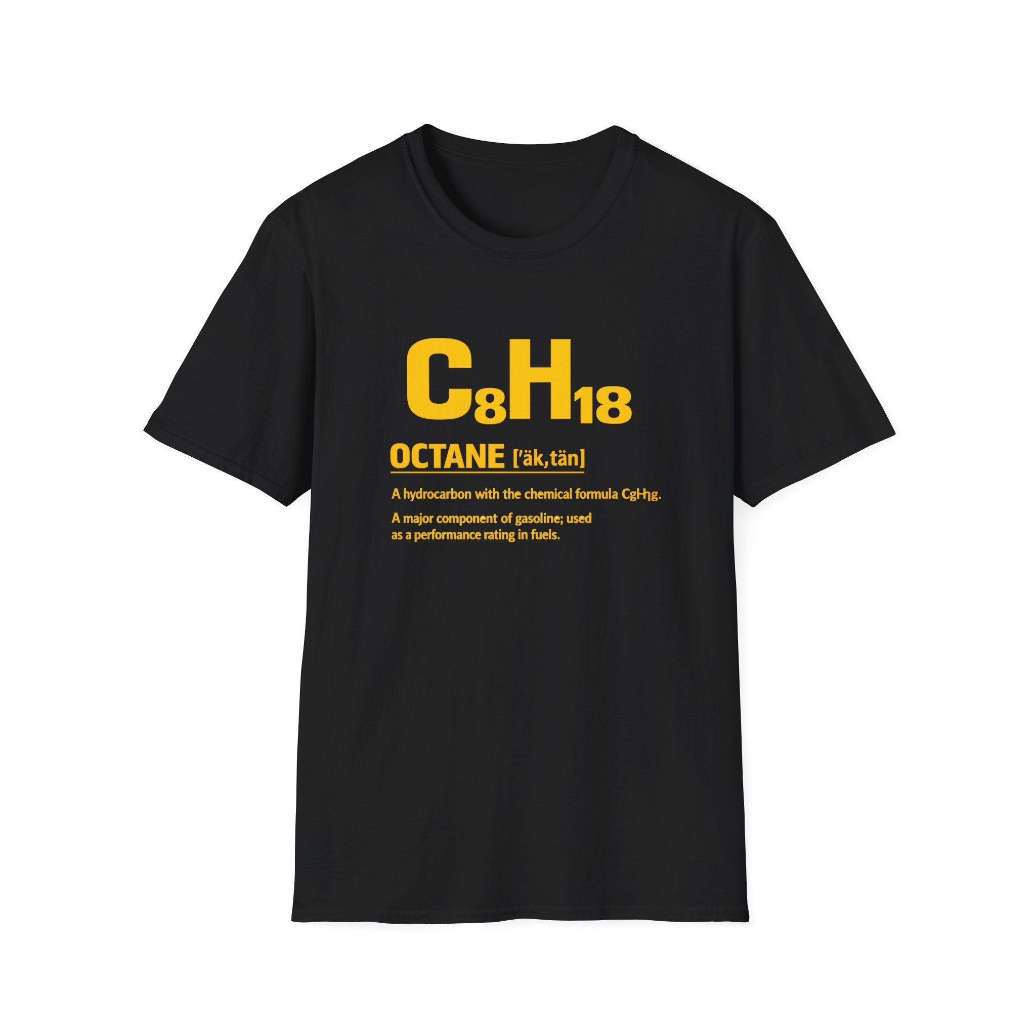 Octane C&H18 Chemistry T-Shirt — Fuel Science Graphic Tee