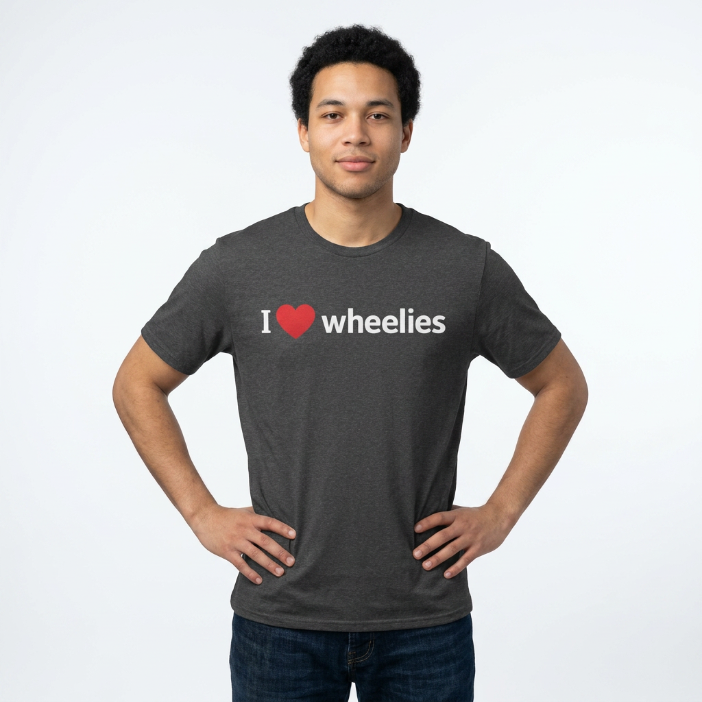 I  Wheelies T-Shirt — Funny Motorcycle & BMX Wheelie Tee