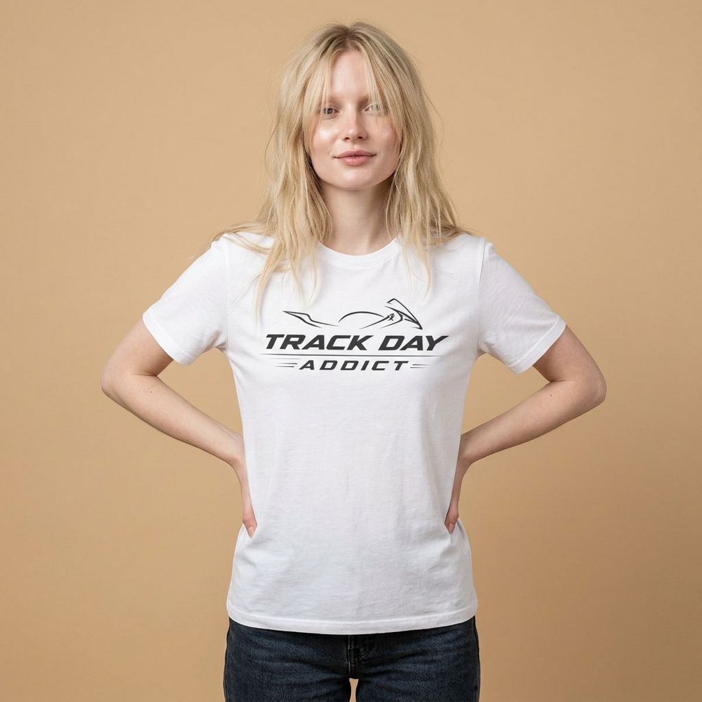 Track Day Addict T-Shirt — Racing Graphic Tee for Motorsport Enthusiasts