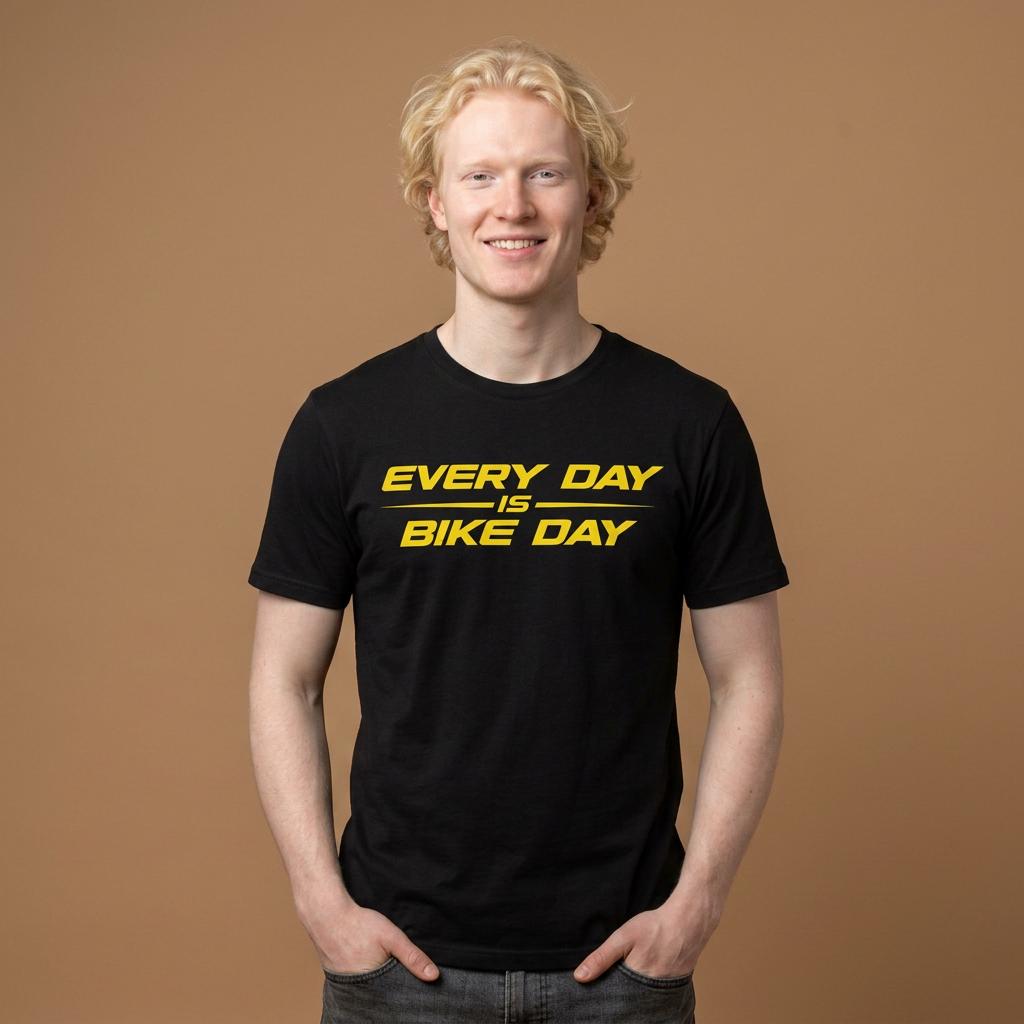 Every Day Is Bike Day T-Shirt — Casual Biker Tee for Bike Lovers