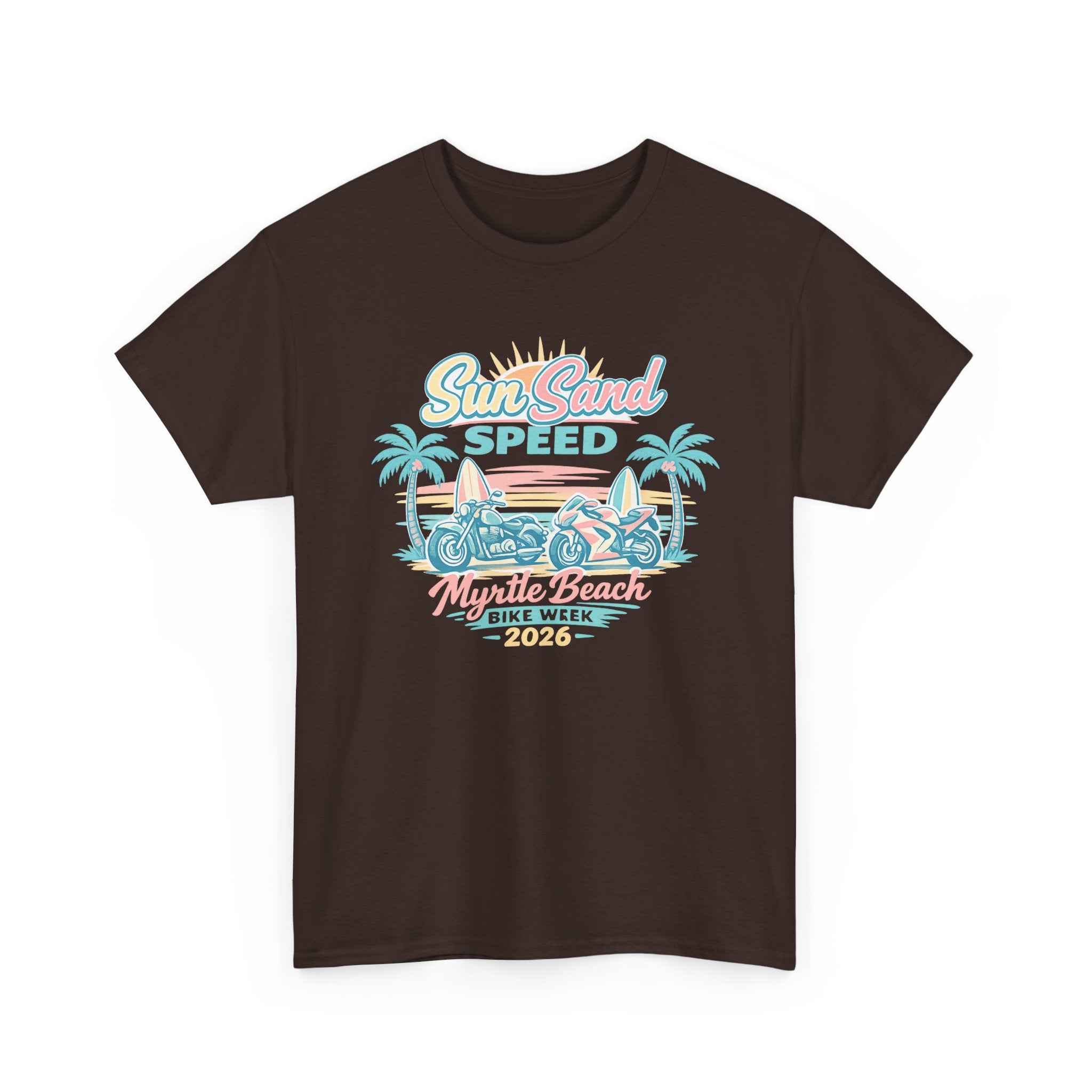 Sun, Sand & Speed Myrtle Beach T-Shirt — Vintage Beach Racer Tee