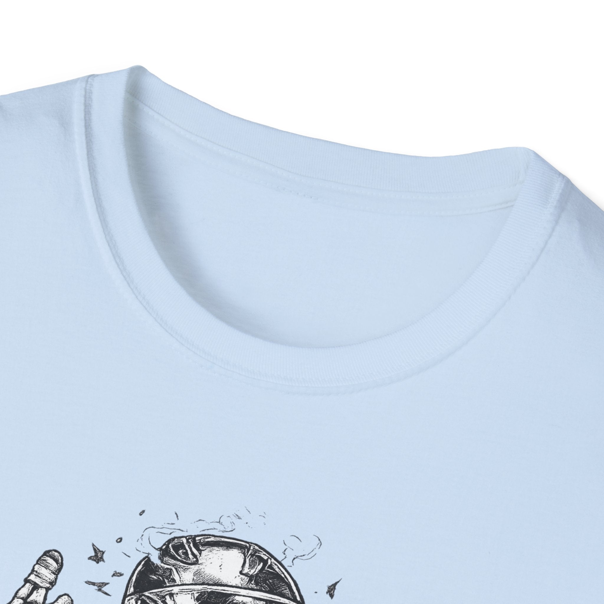 Skeleton Biker T-Shirt — "5% Truck Day 95% Day Off" Vintage Moto Tee