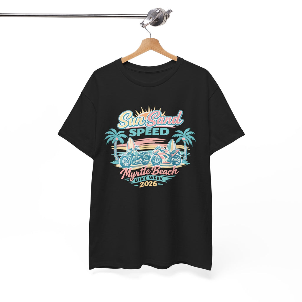 Sun, Sand & Speed Myrtle Beach T-Shirt — Vintage Beach Racer Tee