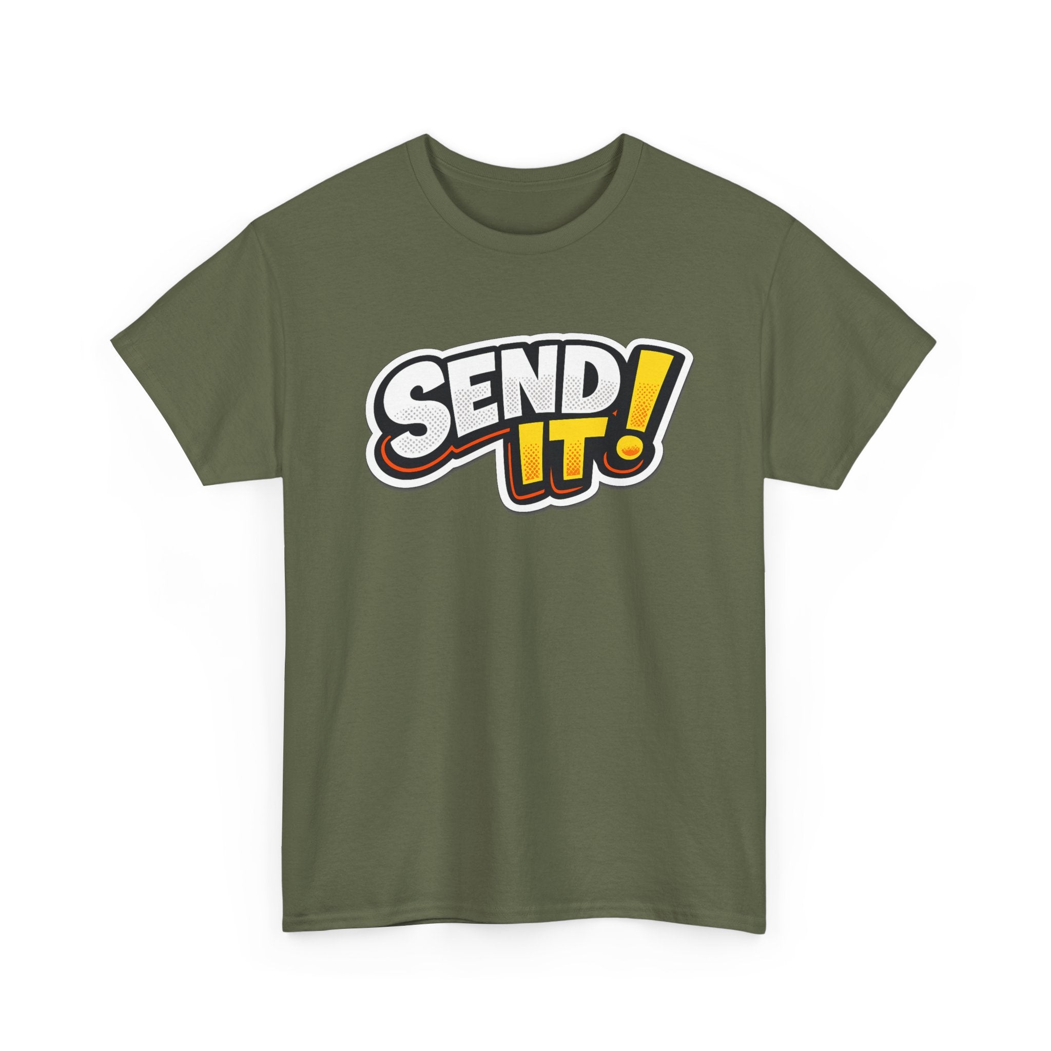 Send It! Graphic Tee — Bold Retro Motocross / Action Sports Shirt