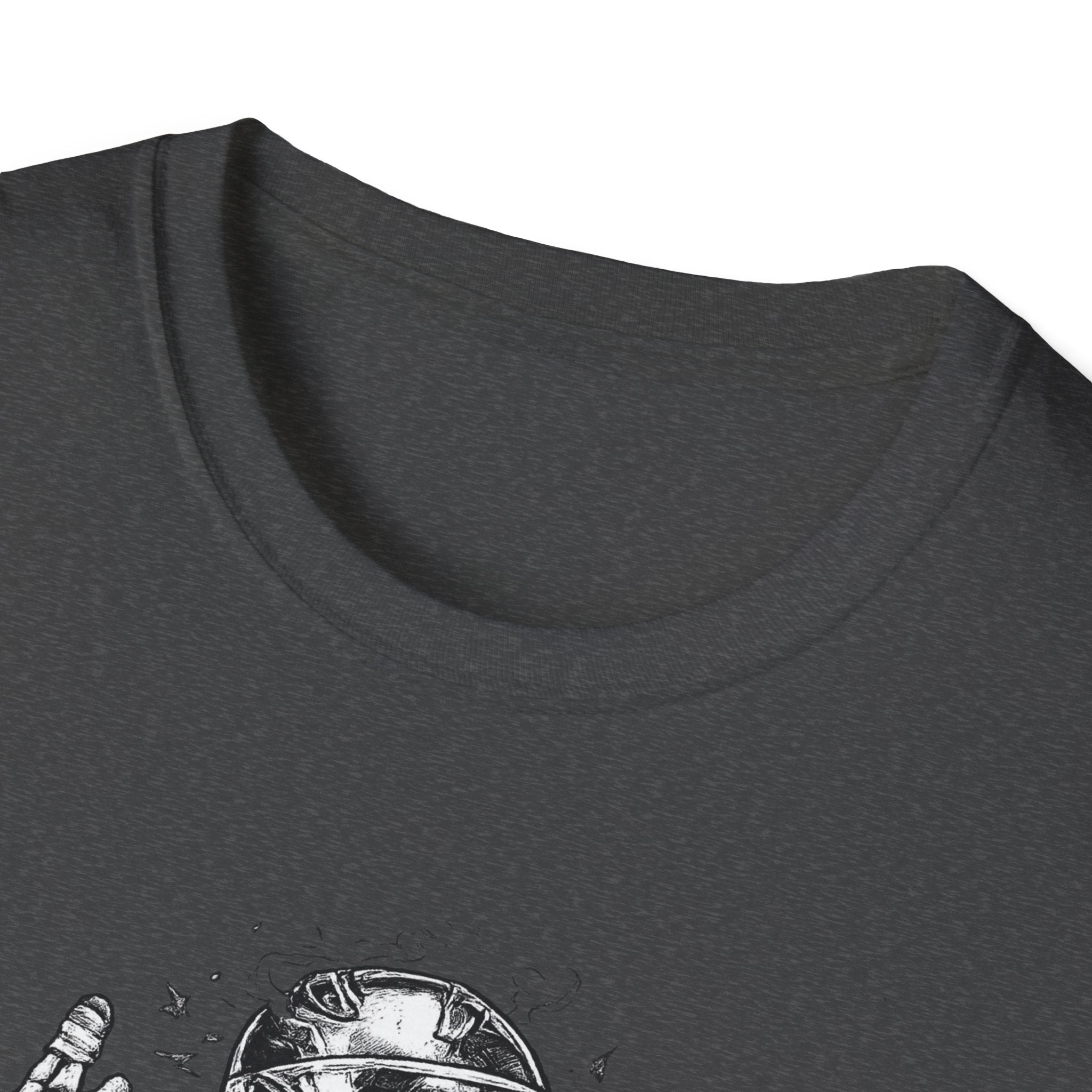 Skeleton Biker T-Shirt — "5% Truck Day 95% Day Off" Vintage Moto Tee