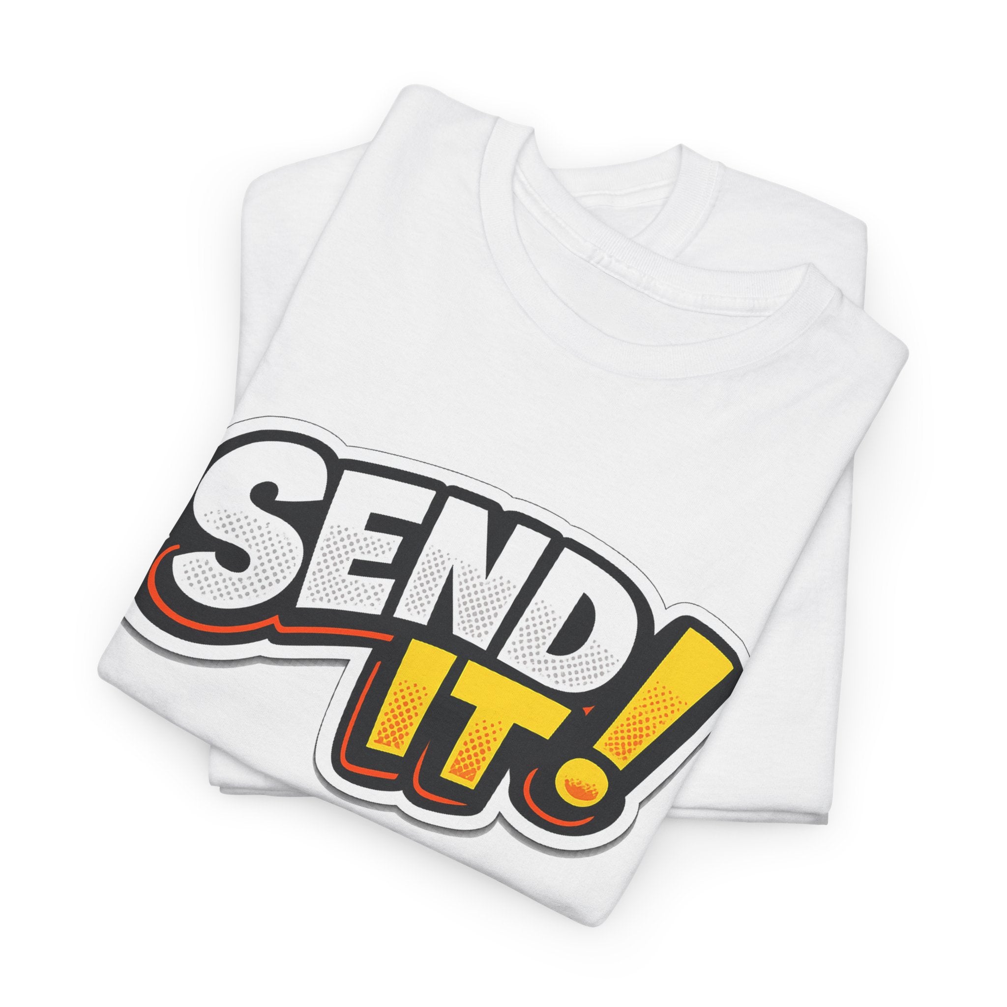 Send It! Graphic Tee — Bold Retro Motocross / Action Sports Shirt