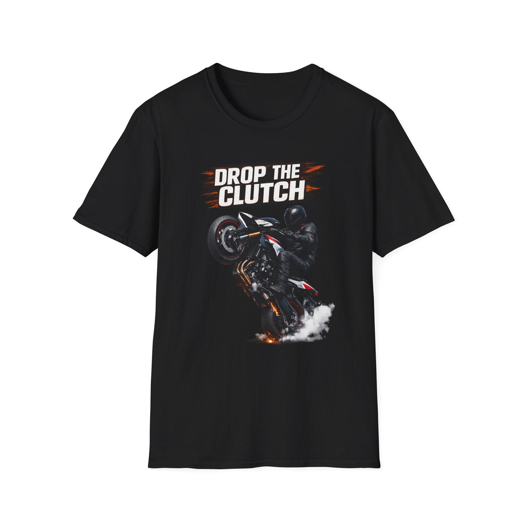 Drop the Clutch Motorcycle T-Shirt – Wheelie Rider Graphic Tee