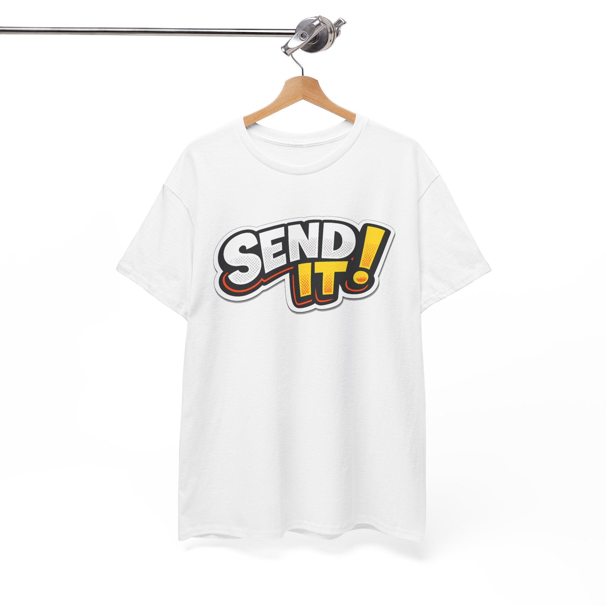 Send It! Graphic Tee — Bold Retro Motocross / Action Sports Shirt