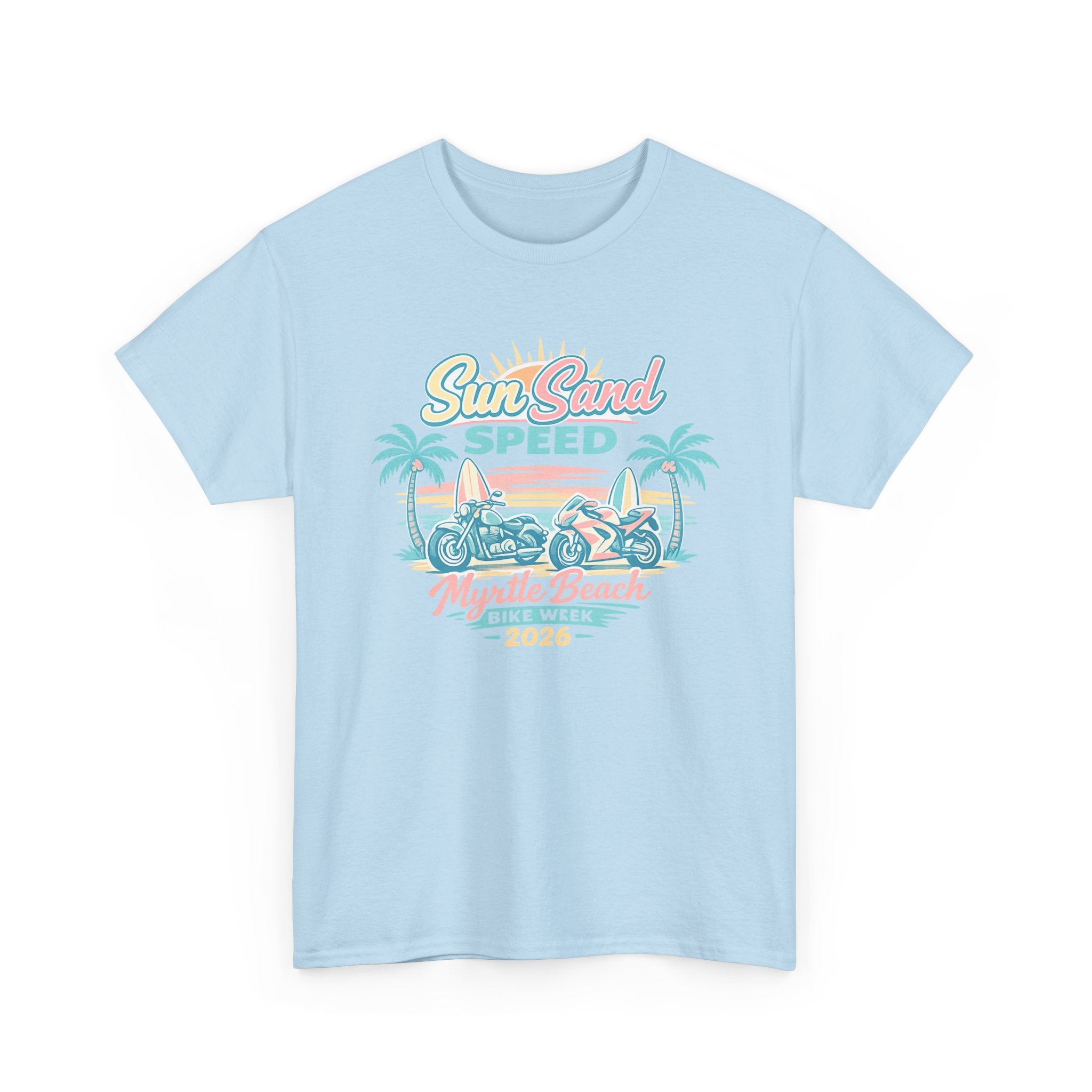 Sun, Sand & Speed Myrtle Beach T-Shirt — Vintage Beach Racer Tee