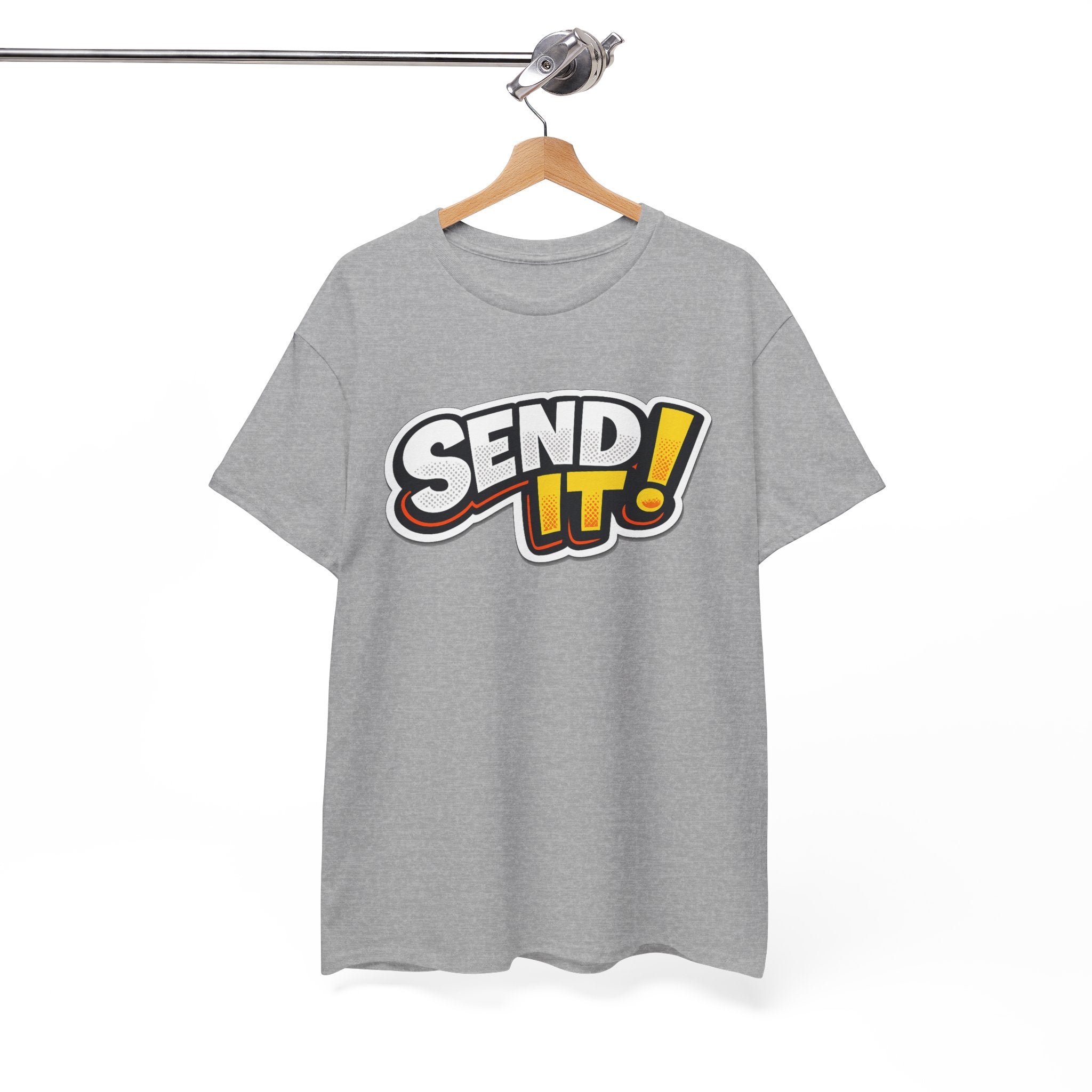 Send It! Graphic Tee — Bold Retro Motocross / Action Sports Shirt