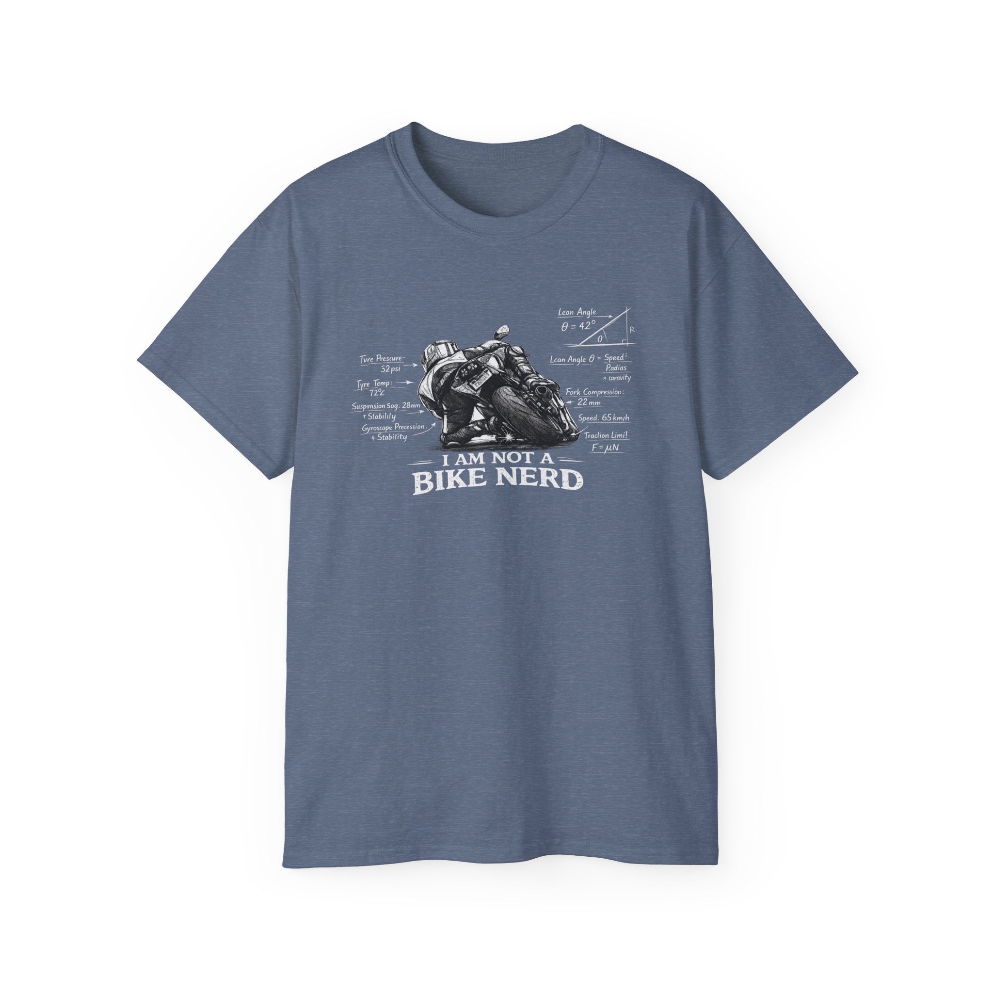Motorcycle T-Shirt — "I Am Not A Bike Nerd" Graphic Tee for Riders