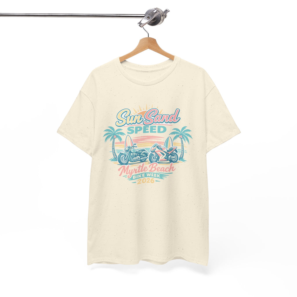 Sun, Sand & Speed Myrtle Beach T-Shirt — Vintage Beach Racer Tee