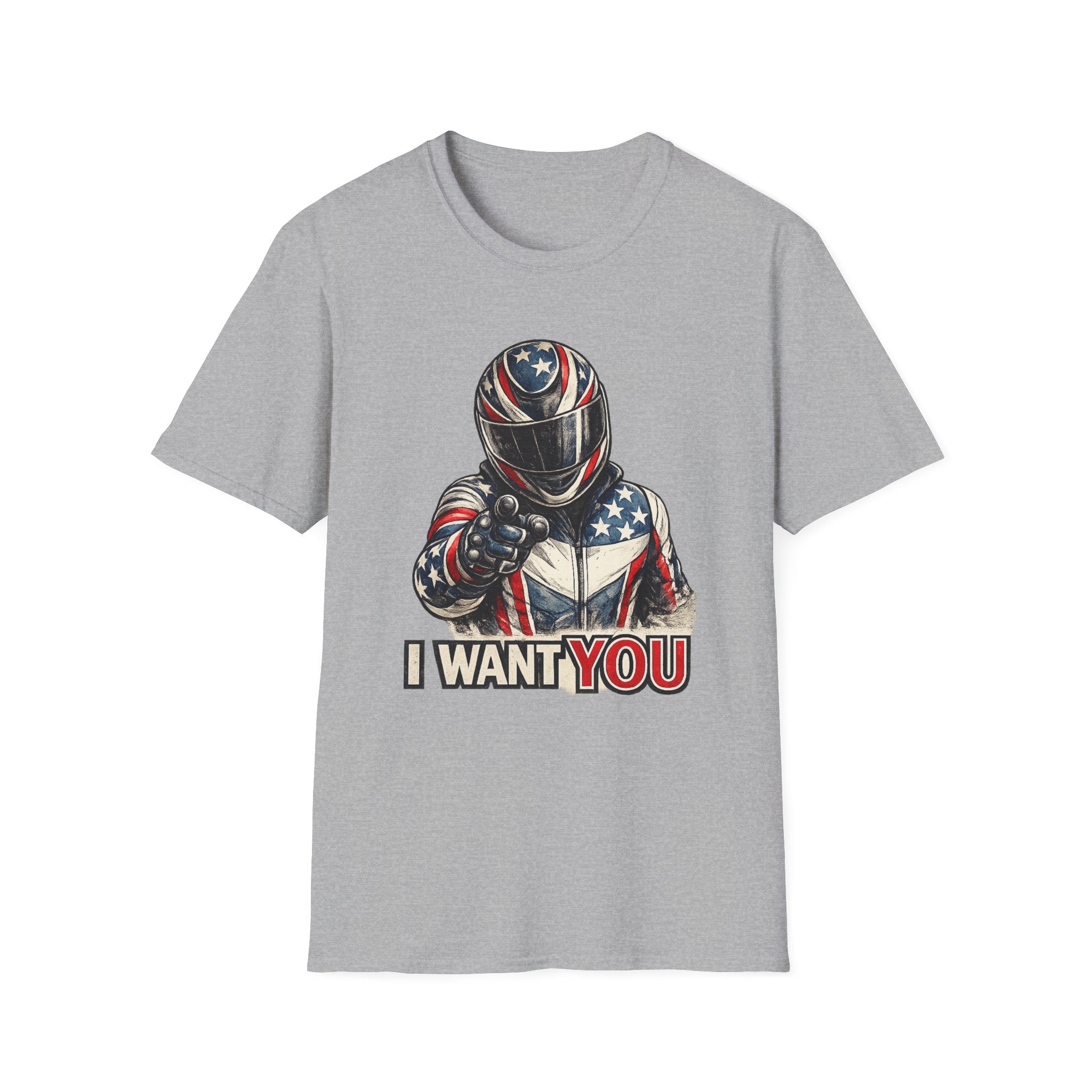 Patriotic Biker "I Want You" T-Shirt