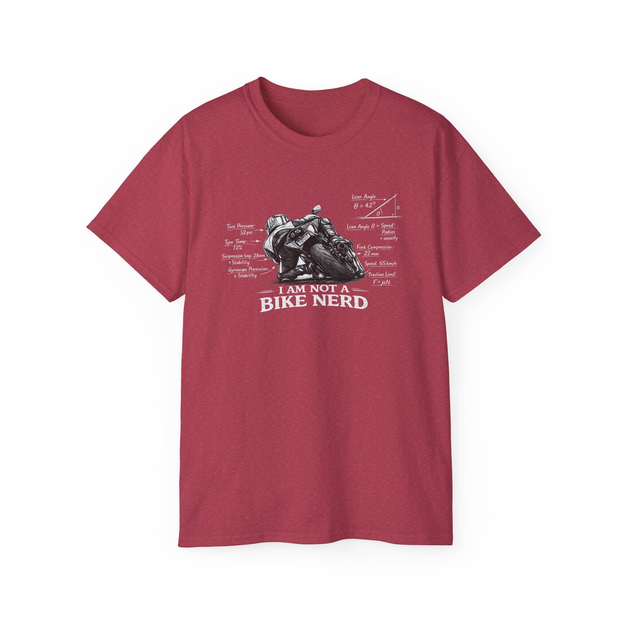 Motorcycle T-Shirt — "I Am Not A Bike Nerd" Graphic Tee for Riders