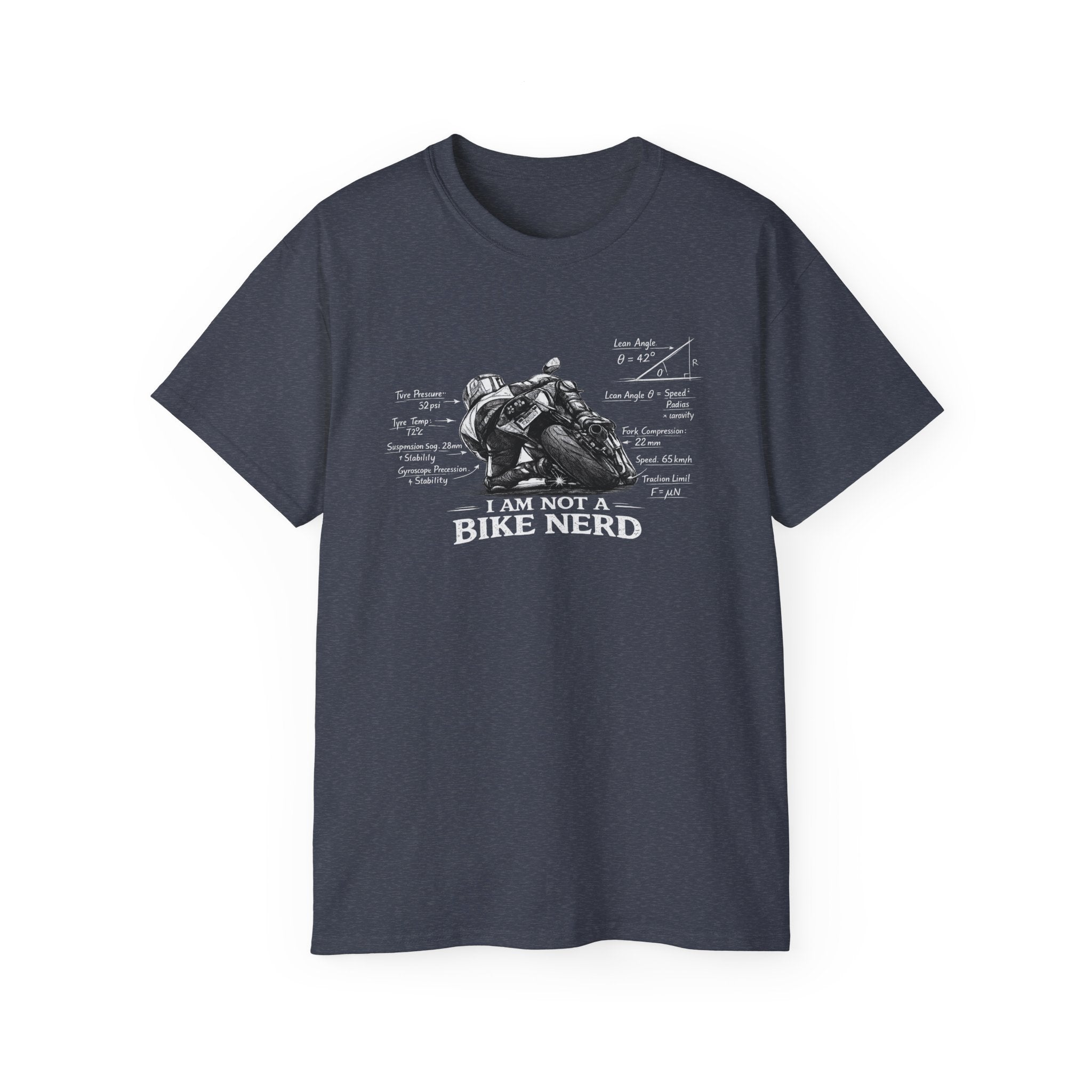 Motorcycle T-Shirt — "I Am Not A Bike Nerd" Graphic Tee for Riders