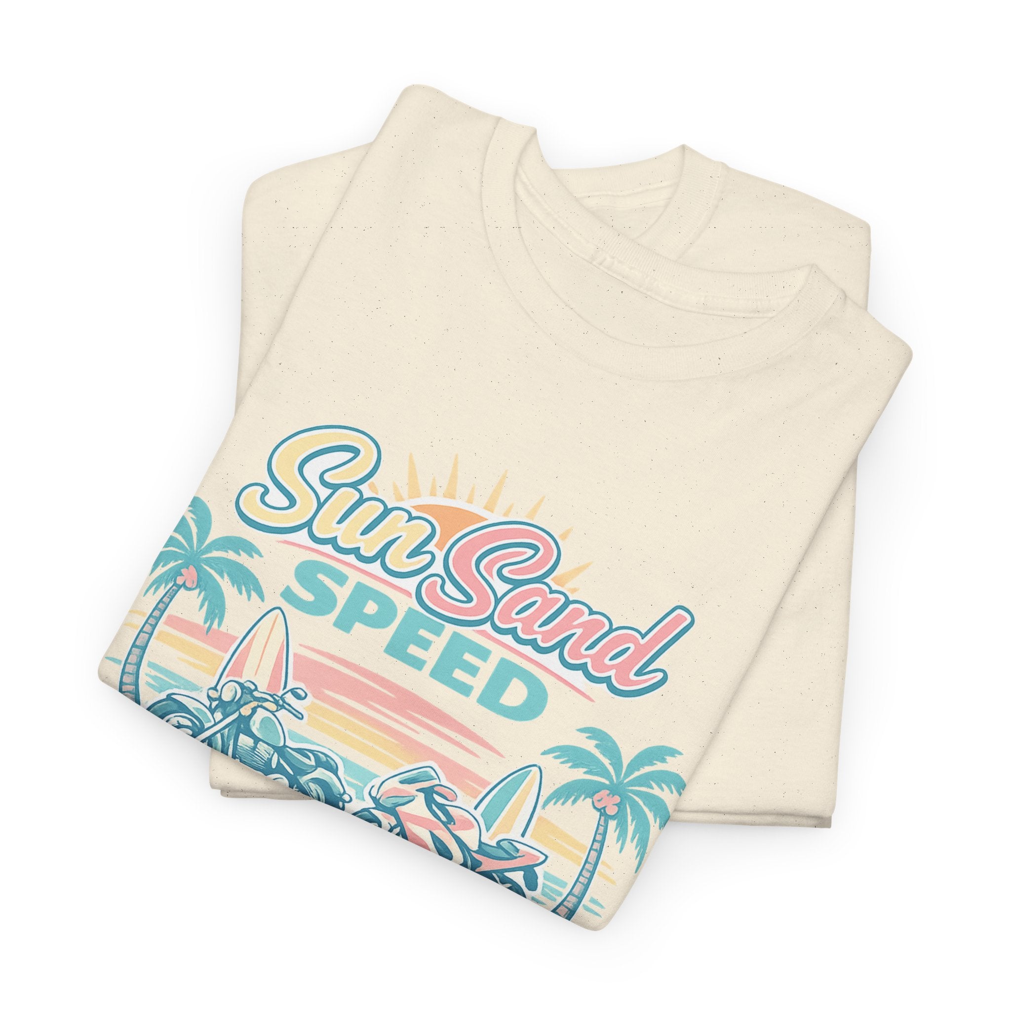 Sun, Sand & Speed Myrtle Beach T-Shirt — Vintage Beach Racer Tee