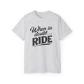 When in Doubt Ride T-Shirt — Cycling & Motorcycle Vintage Graphic Tee