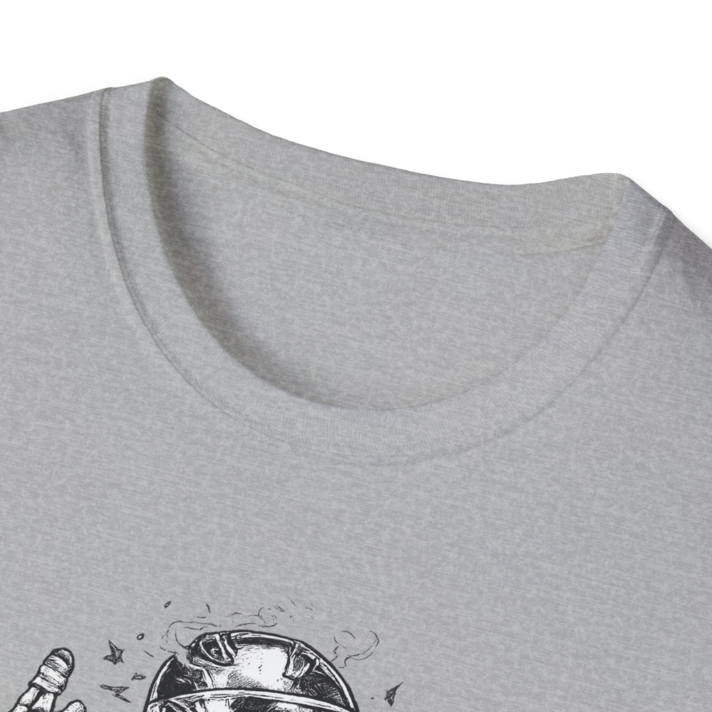 Skeleton Biker T-Shirt — "5% Truck Day 95% Day Off" Vintage Moto Tee