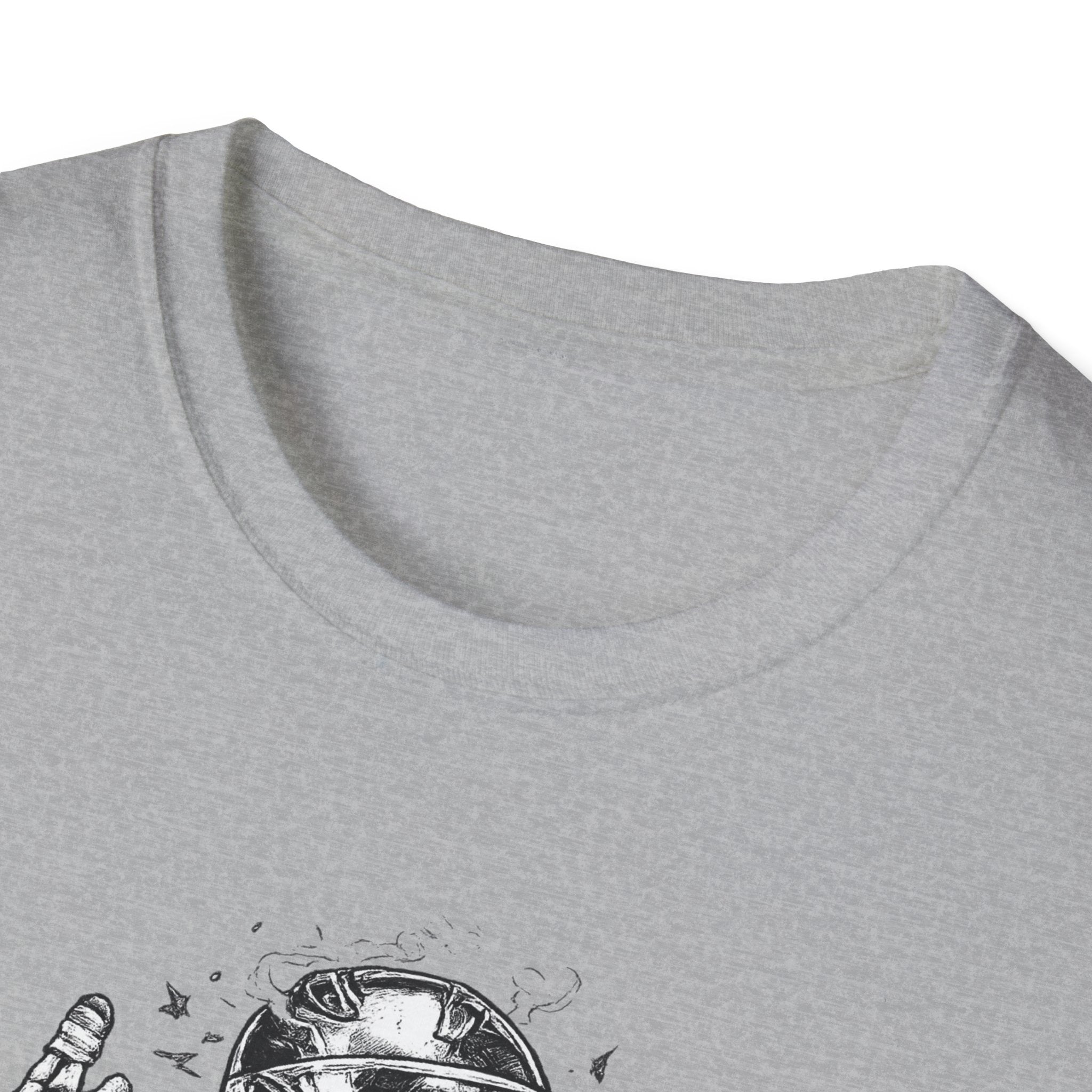 Skeleton Biker T-Shirt — "5% Truck Day 95% Day Off" Vintage Moto Tee