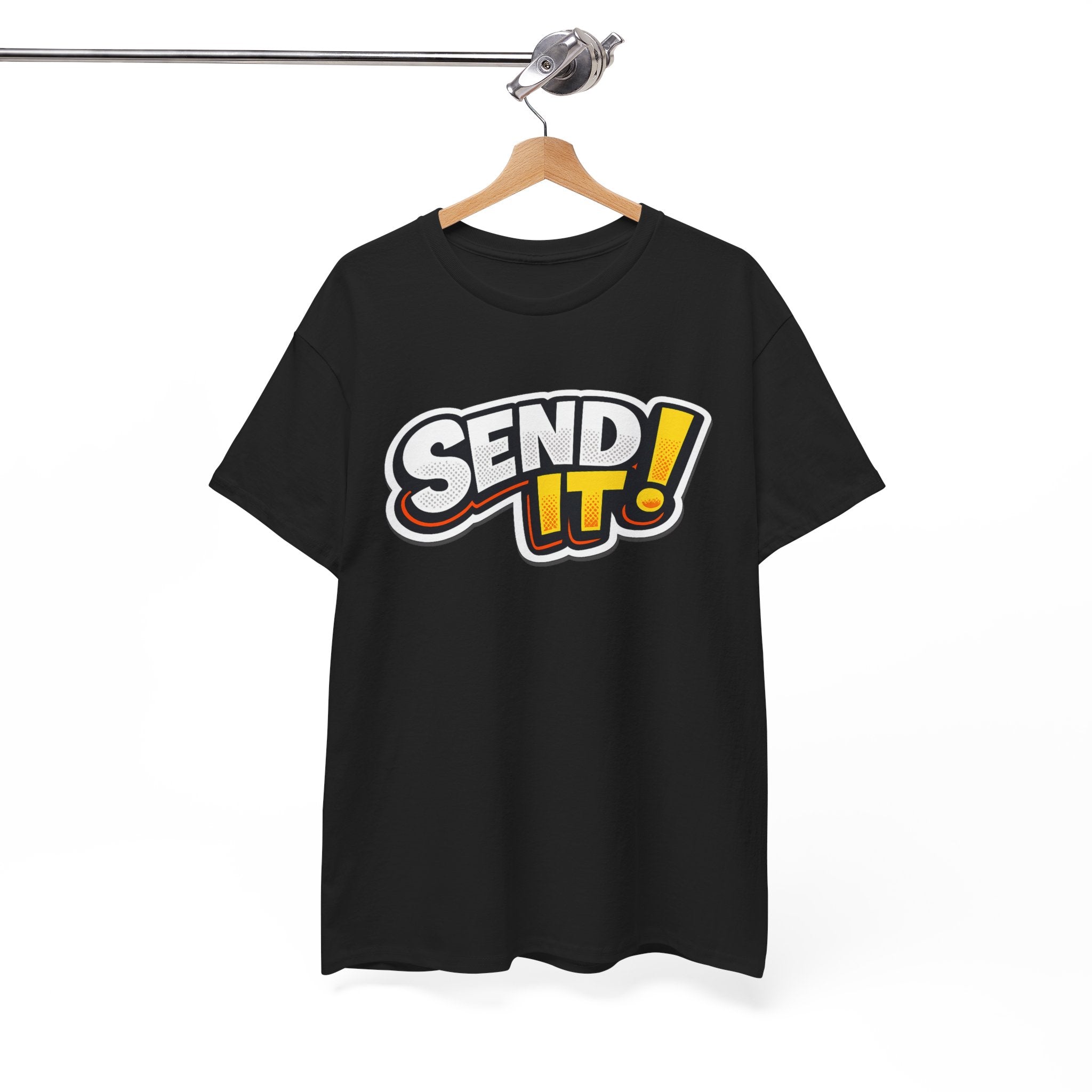 Send It! Graphic Tee — Bold Retro Motocross / Action Sports Shirt