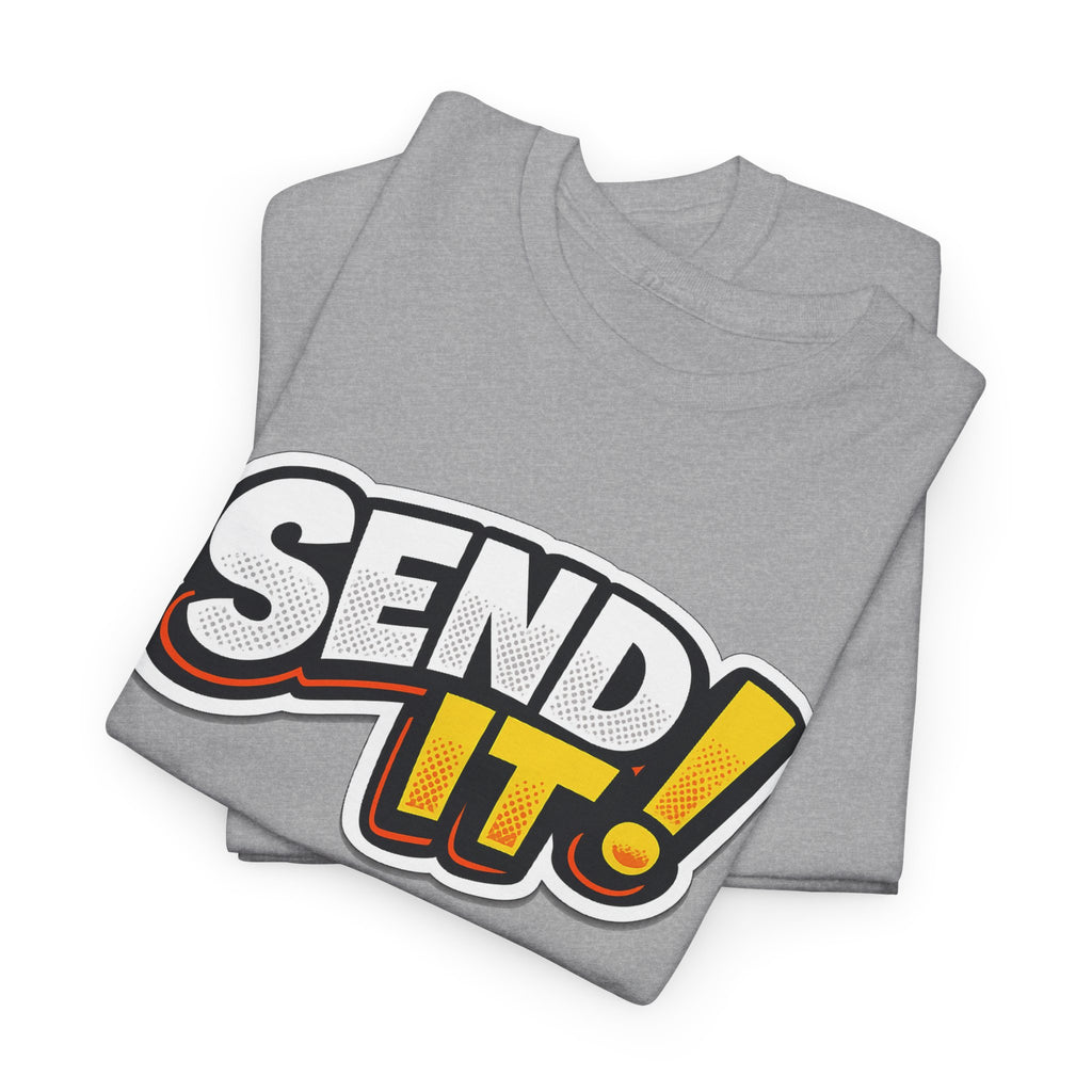Send It! Graphic Tee — Bold Retro Motocross / Action Sports Shirt