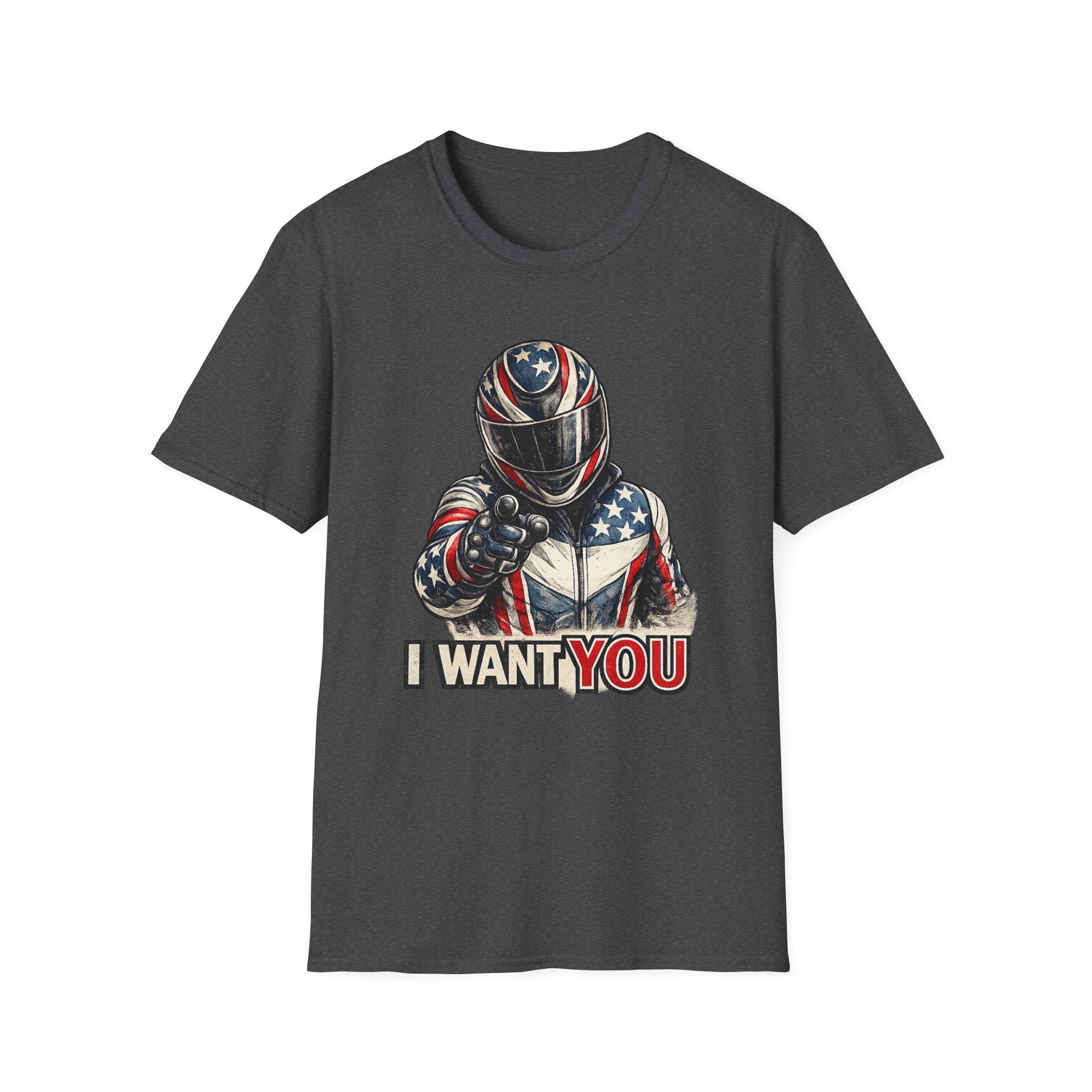 Patriotic Biker "I Want You" T-Shirt