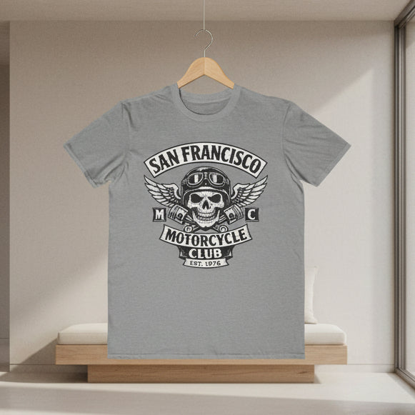 San Francisco Motorcycle Club Skull Tee — Vintage Biker Graphic T-Shirt