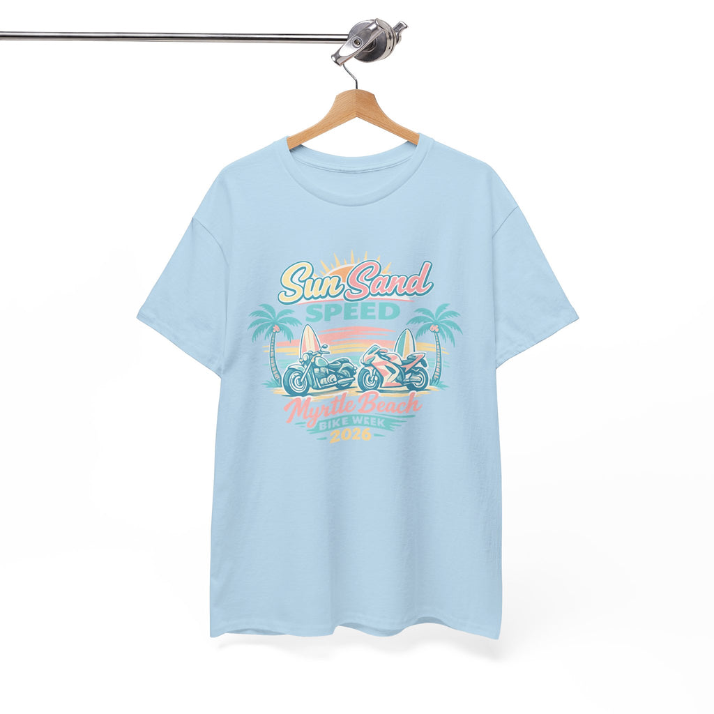 Sun, Sand & Speed Myrtle Beach T-Shirt — Vintage Beach Racer Tee