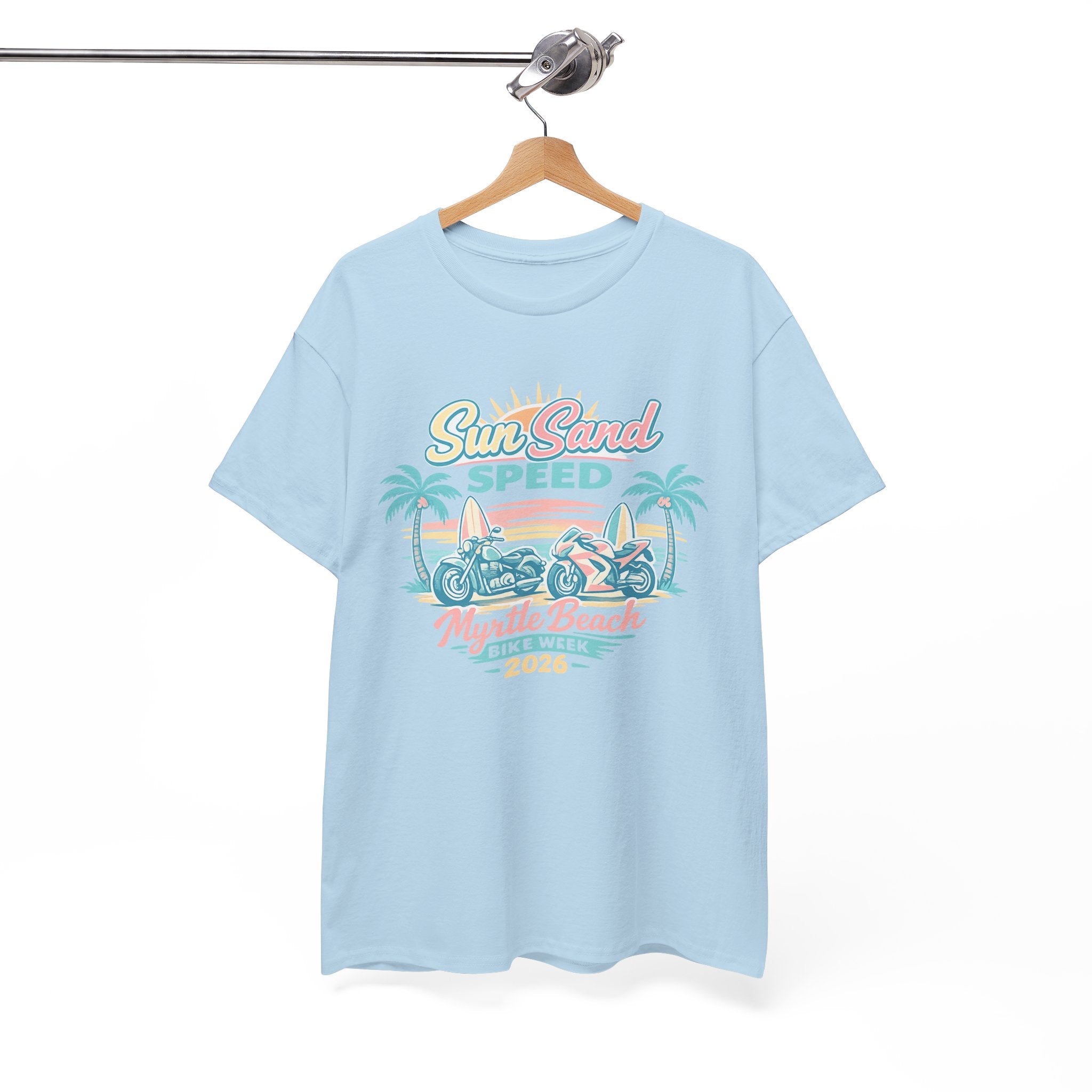 Sun, Sand & Speed Myrtle Beach T-Shirt — Vintage Beach Racer Tee