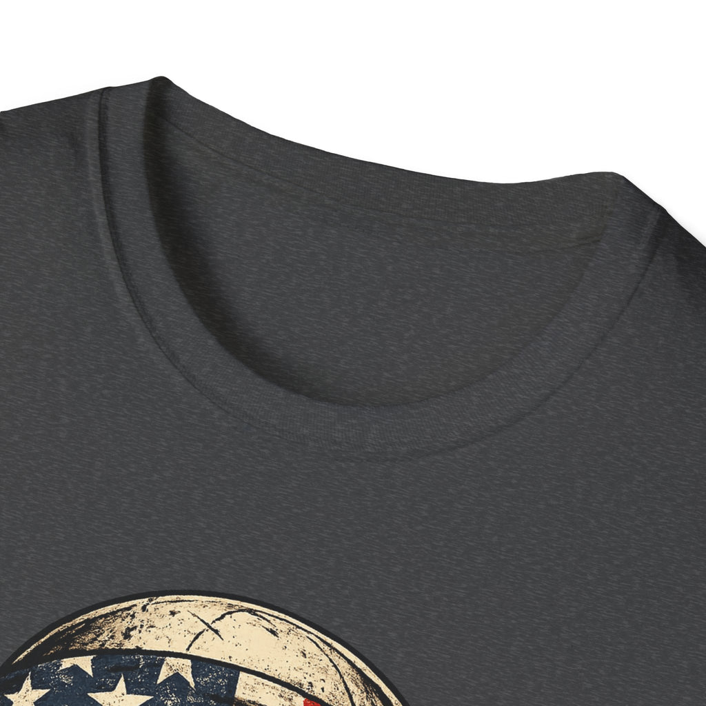 American Flag Skull T-Shirt — Vintage Patriotic Bandana Graphic Tee