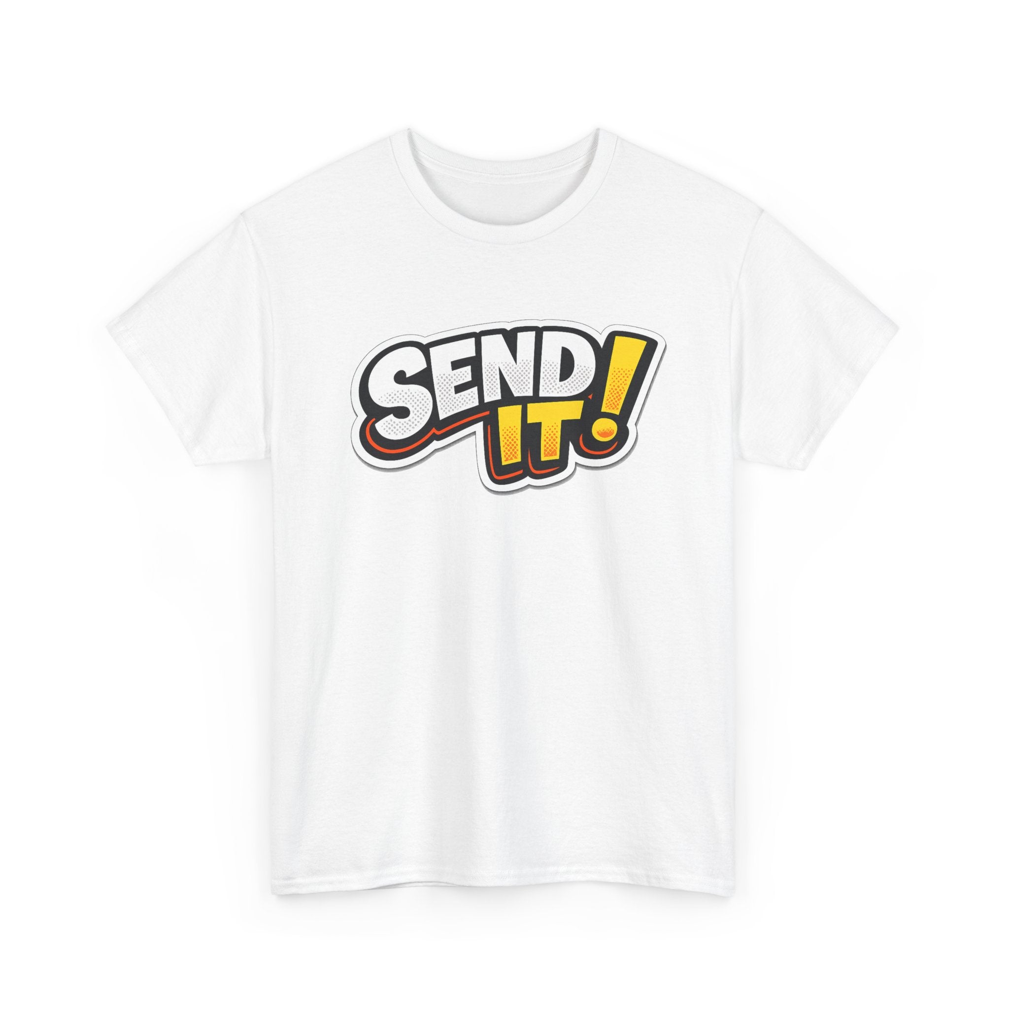 Send It! Graphic Tee — Bold Retro Motocross / Action Sports Shirt